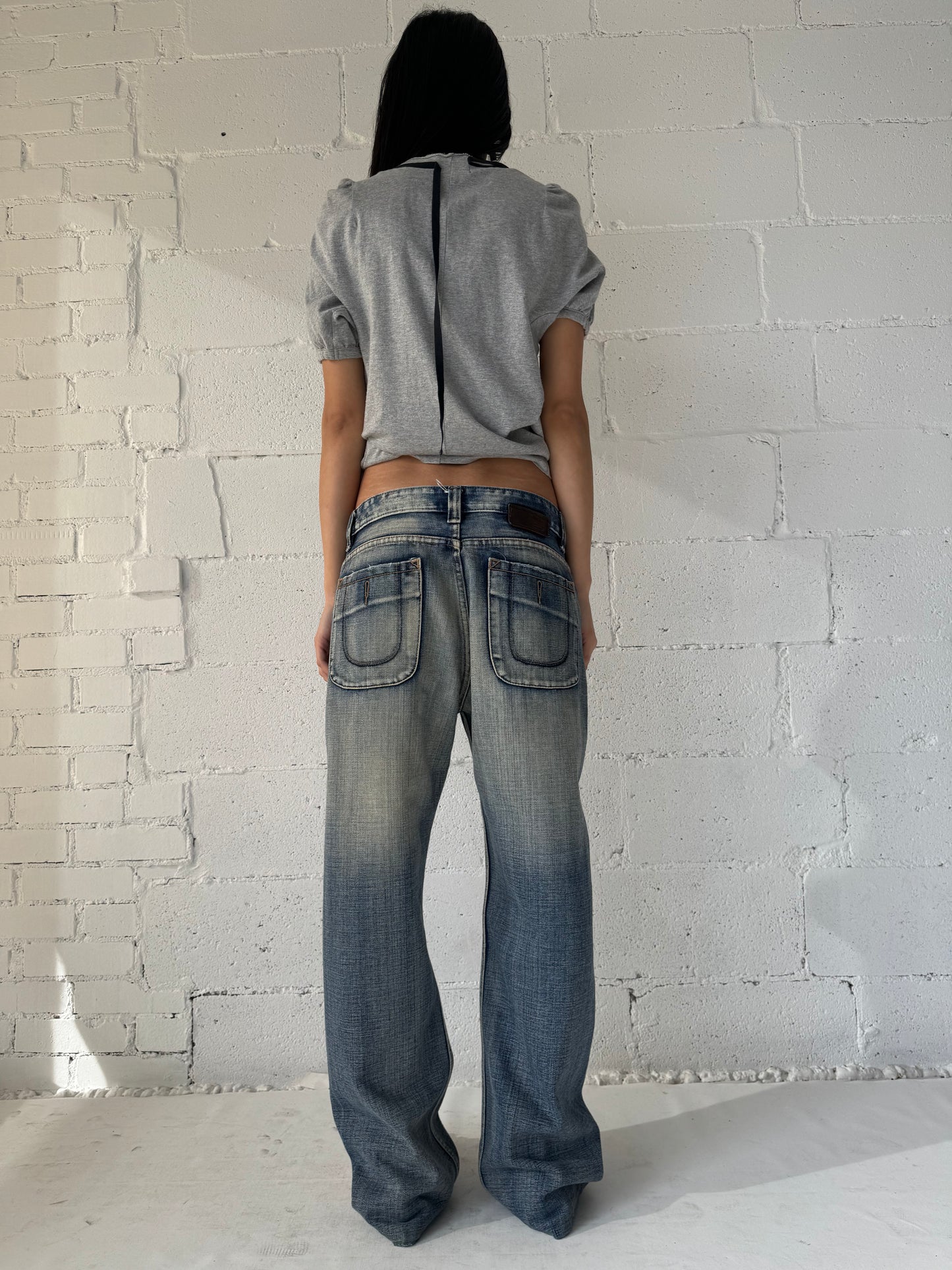 curve light wash denim s/m