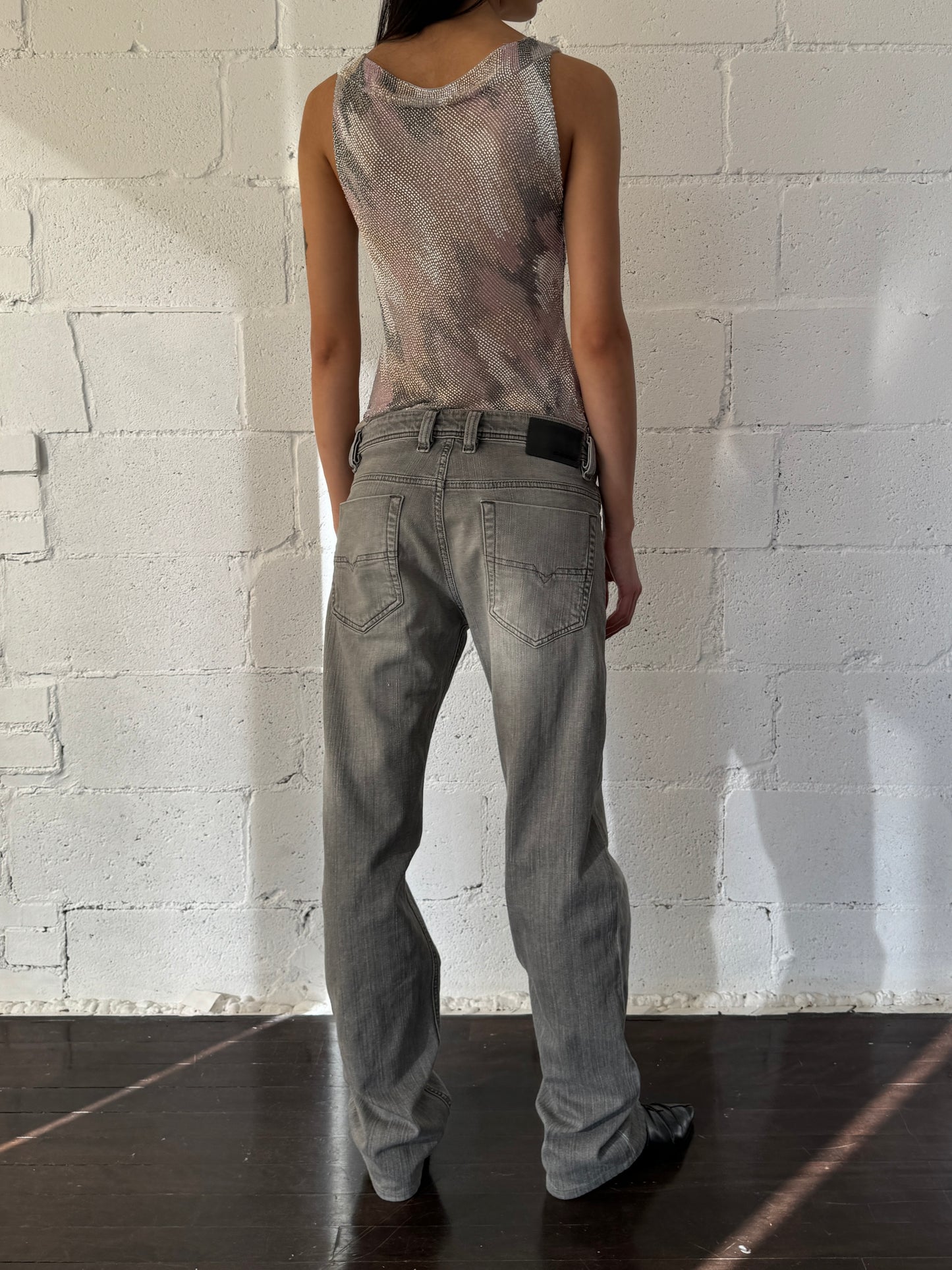 straight jeans grey wash 28
