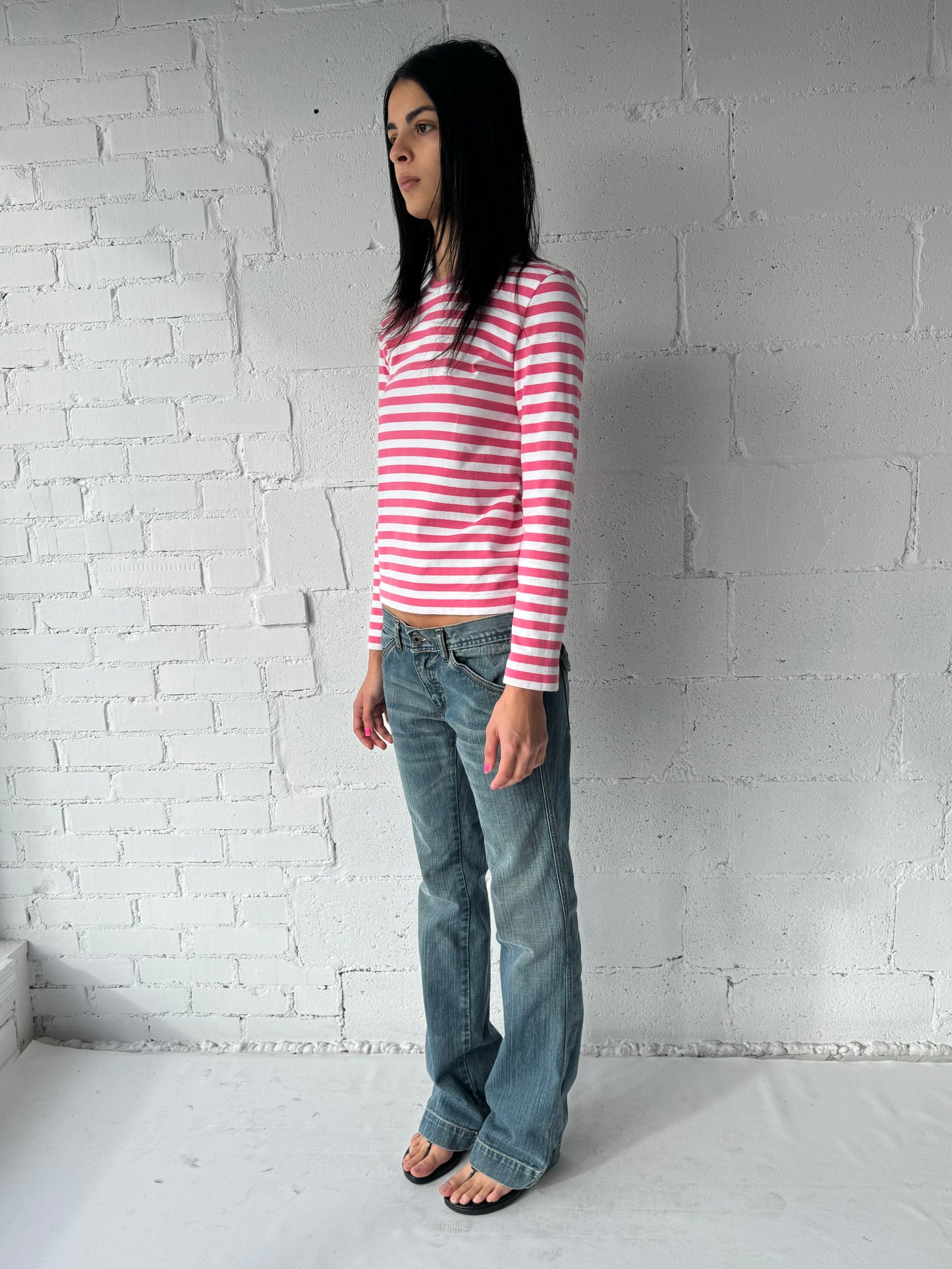 pocket low rise jeans / s