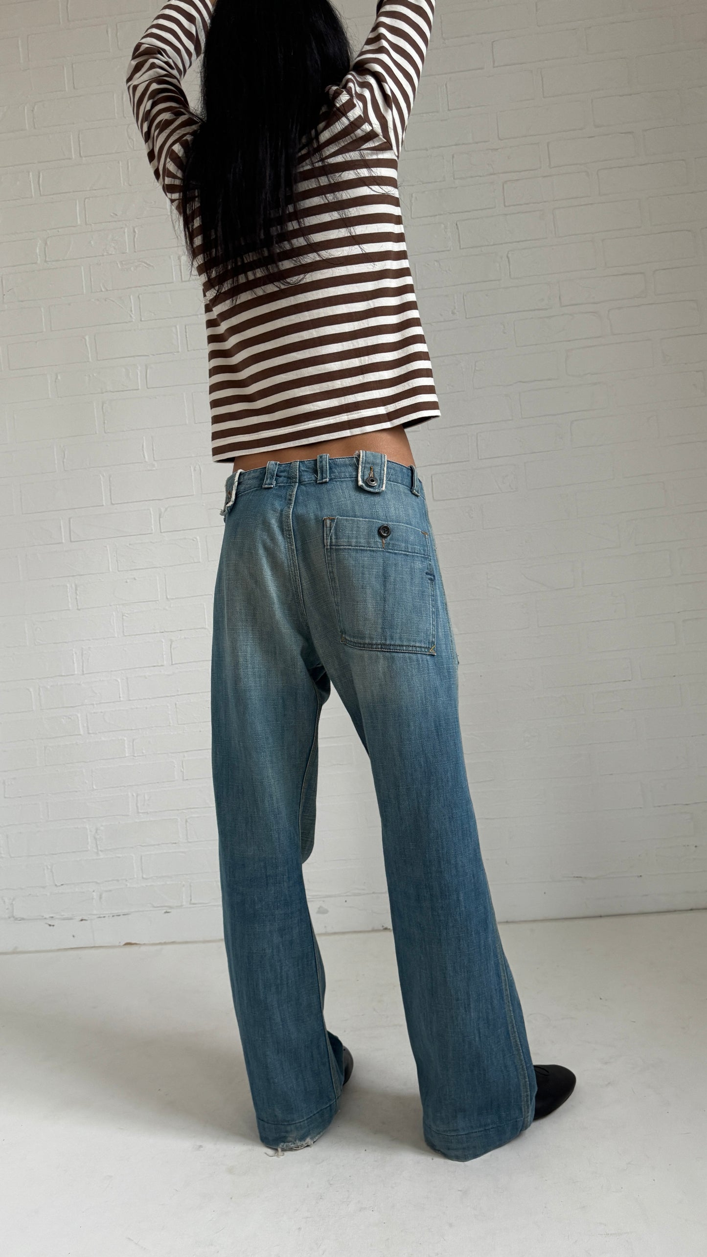 button jeans m/l