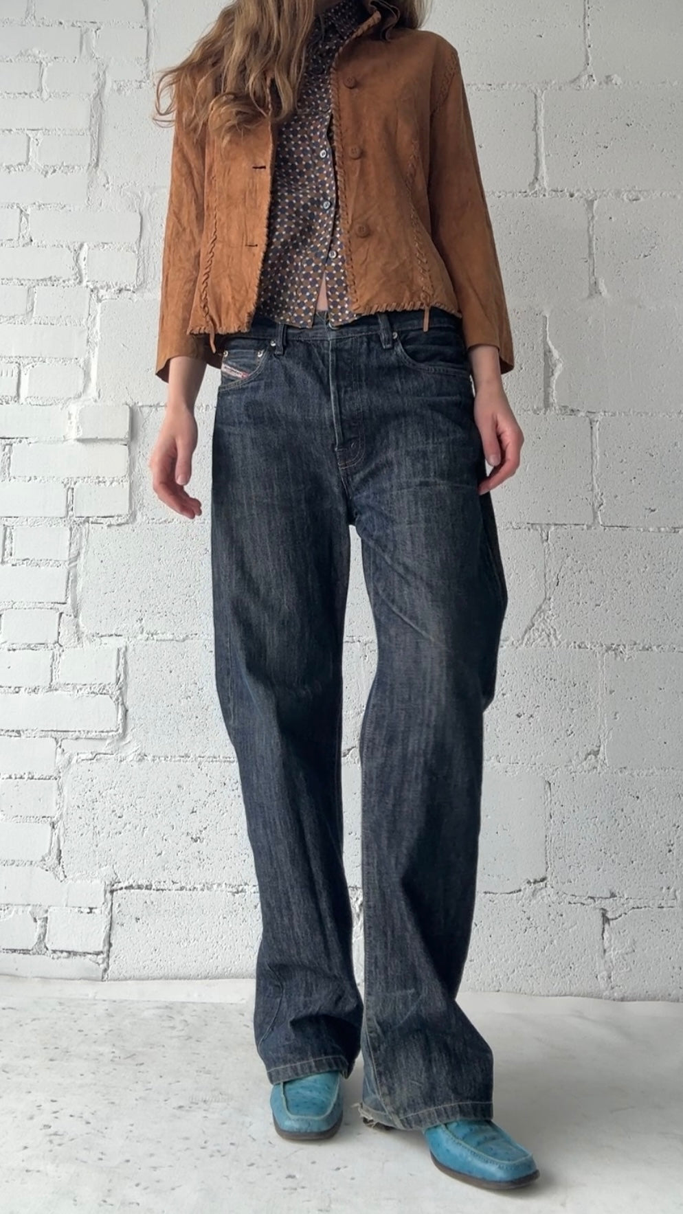 basic high rise boot cut dark indigo wash