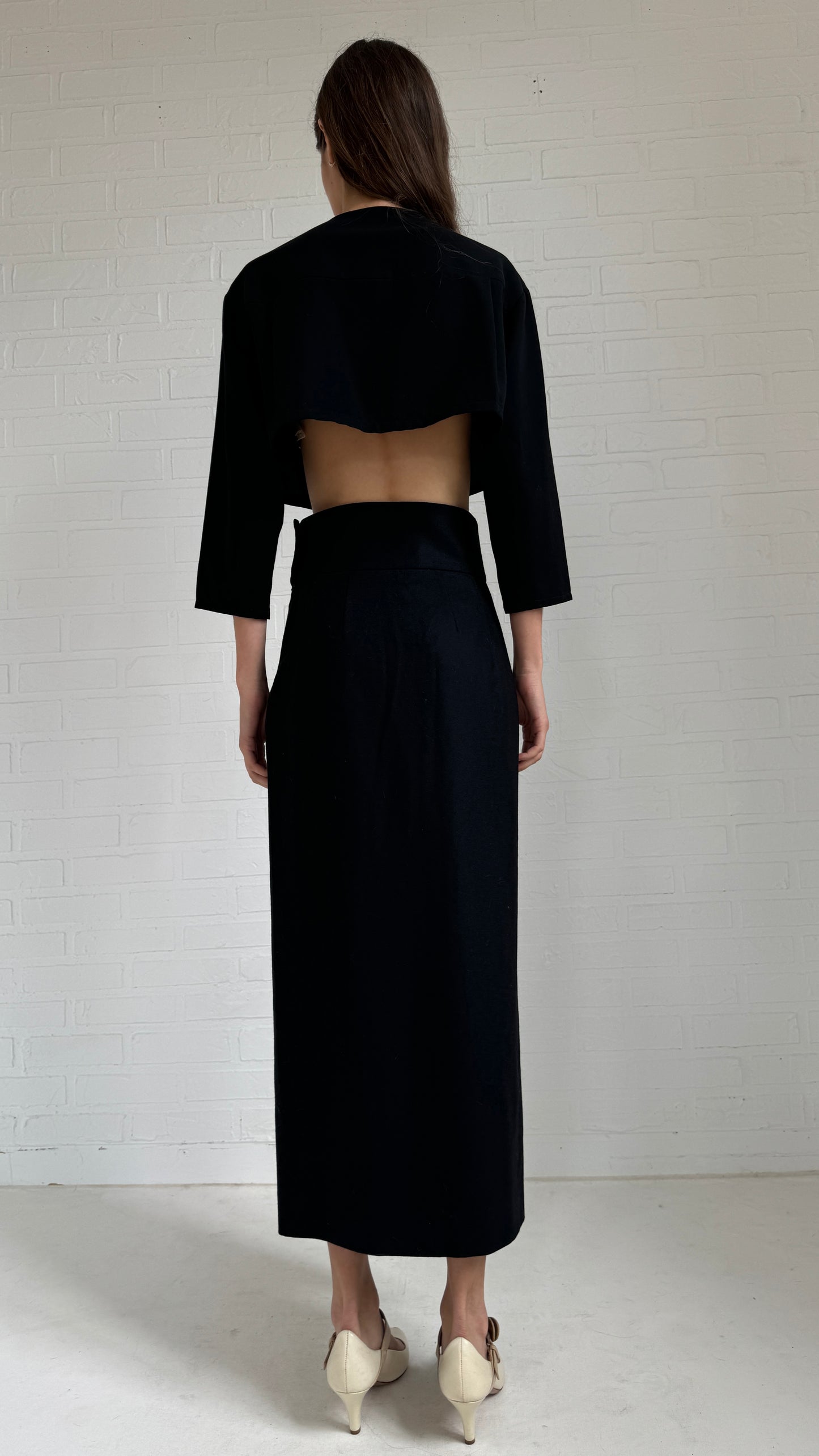cropped wool jacket