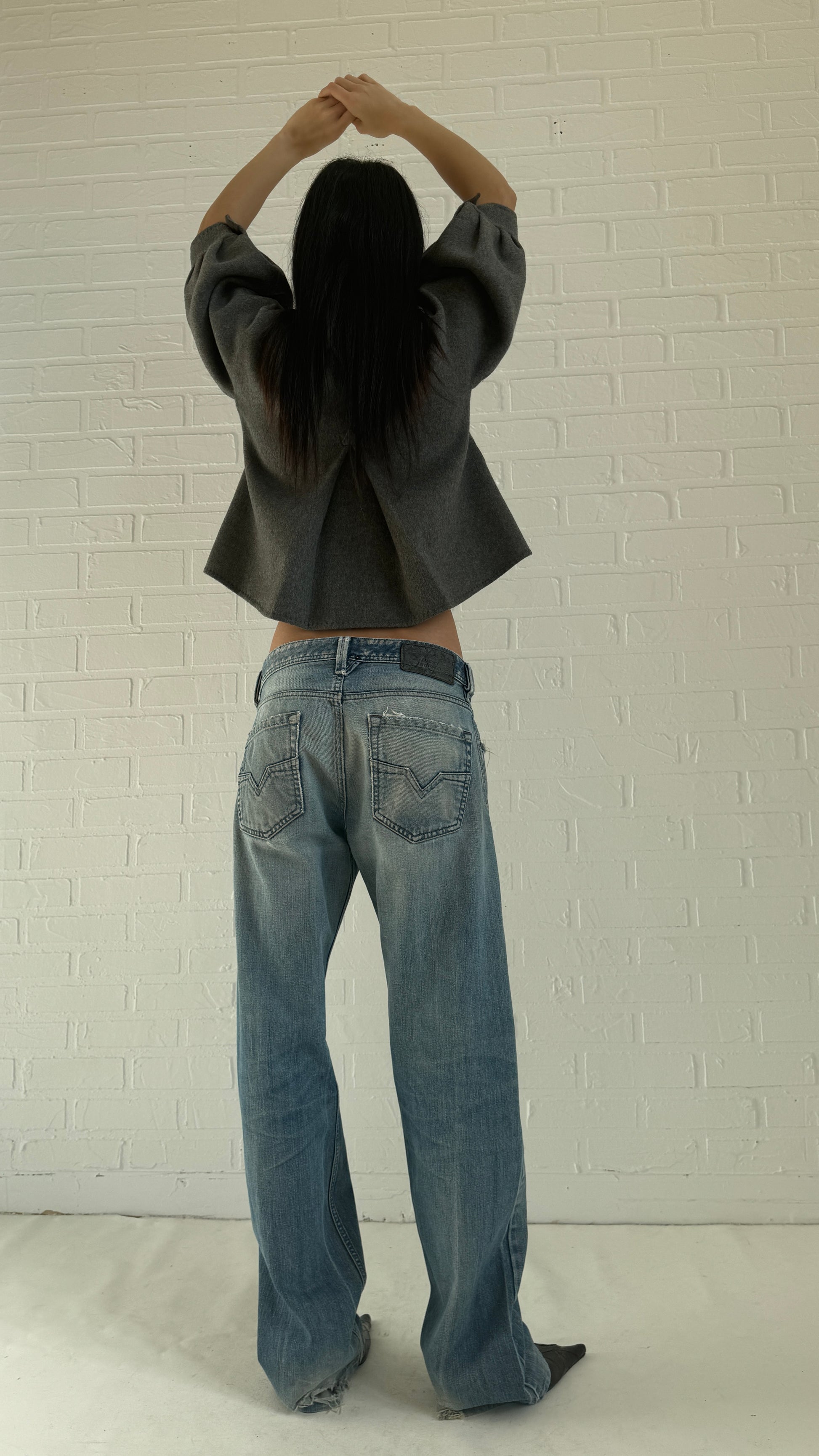 cropped pea coat