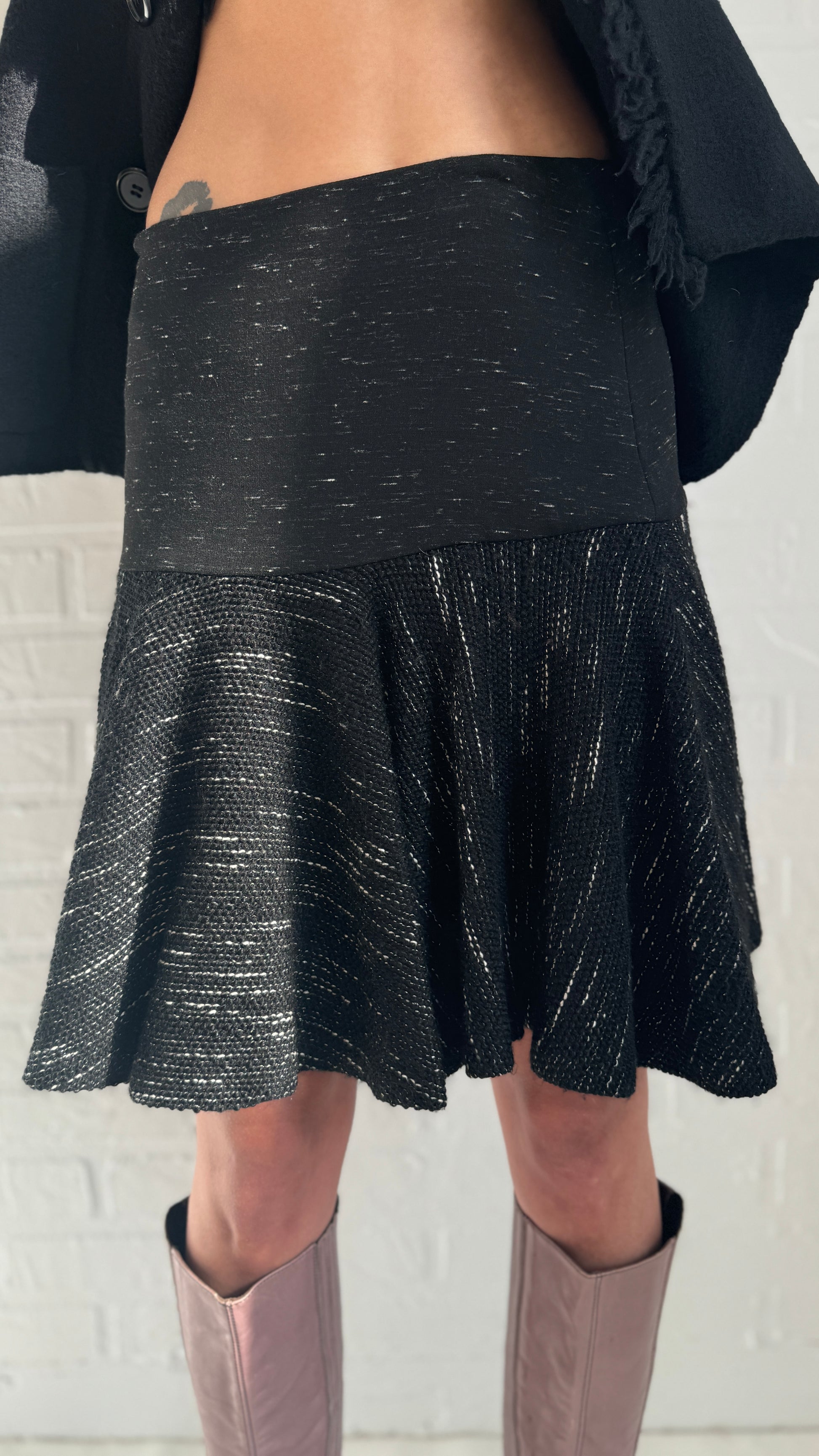 knit mini skirt