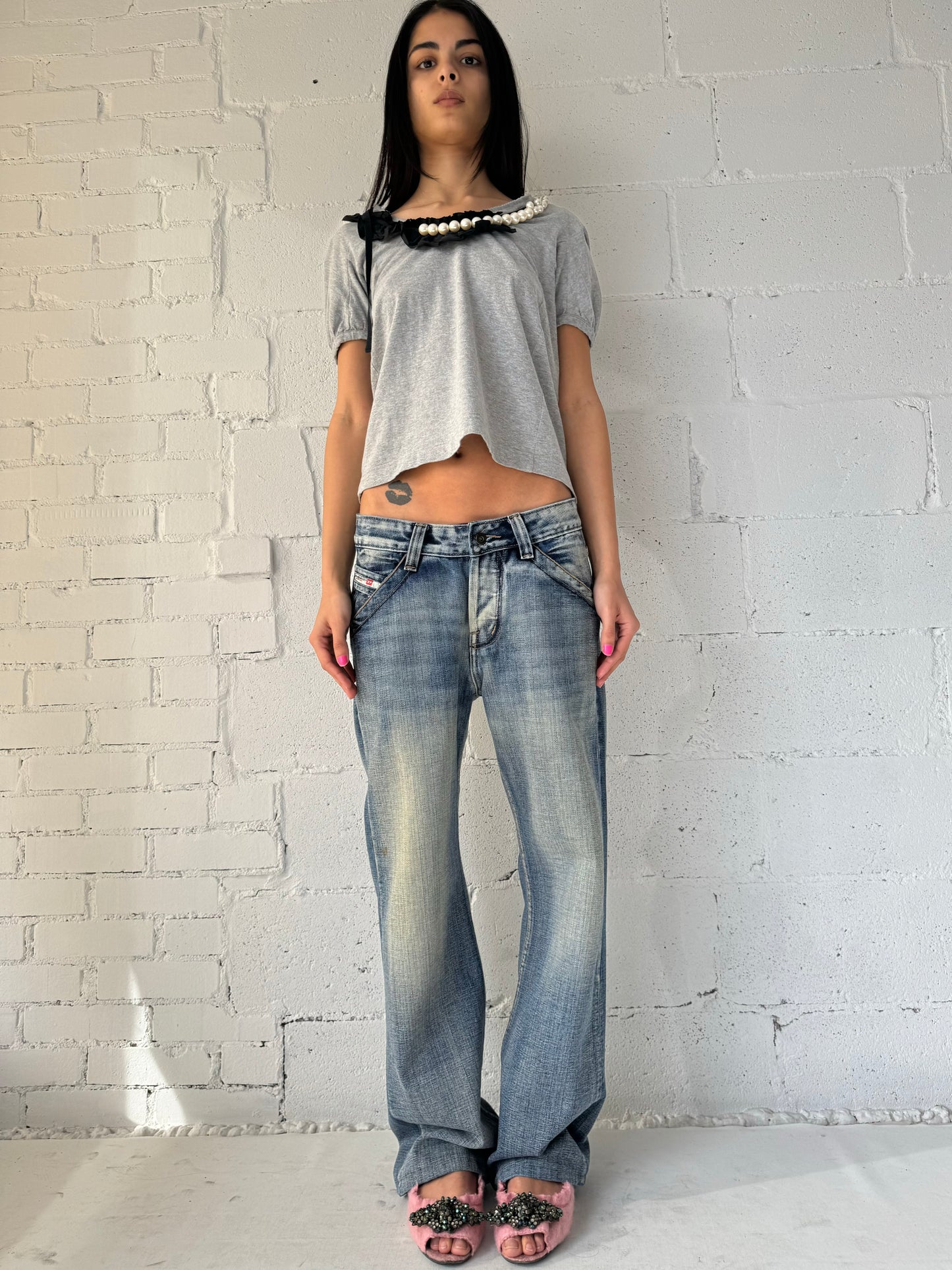 curve light wash denim s/m
