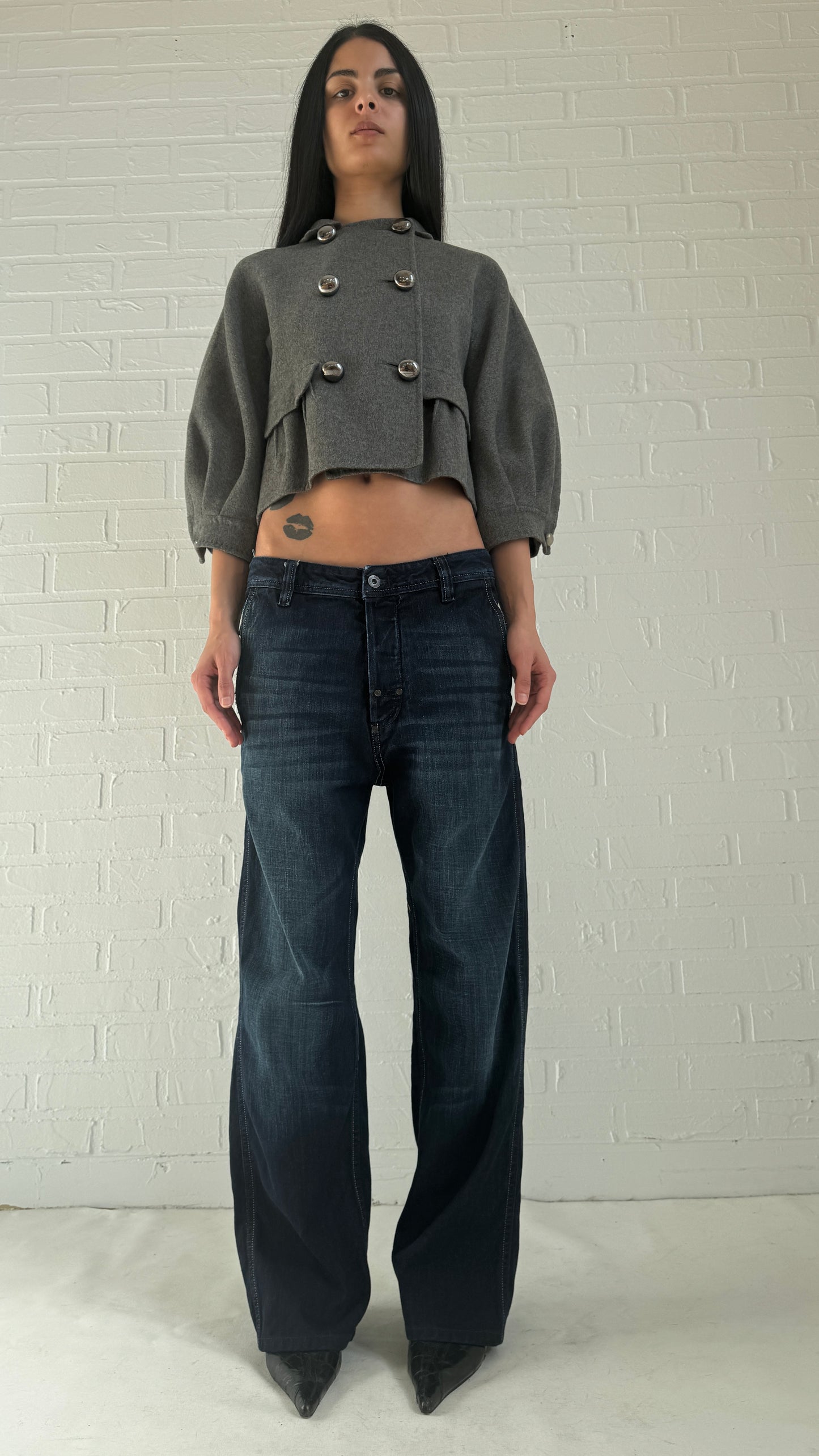 cinch back belt jeans