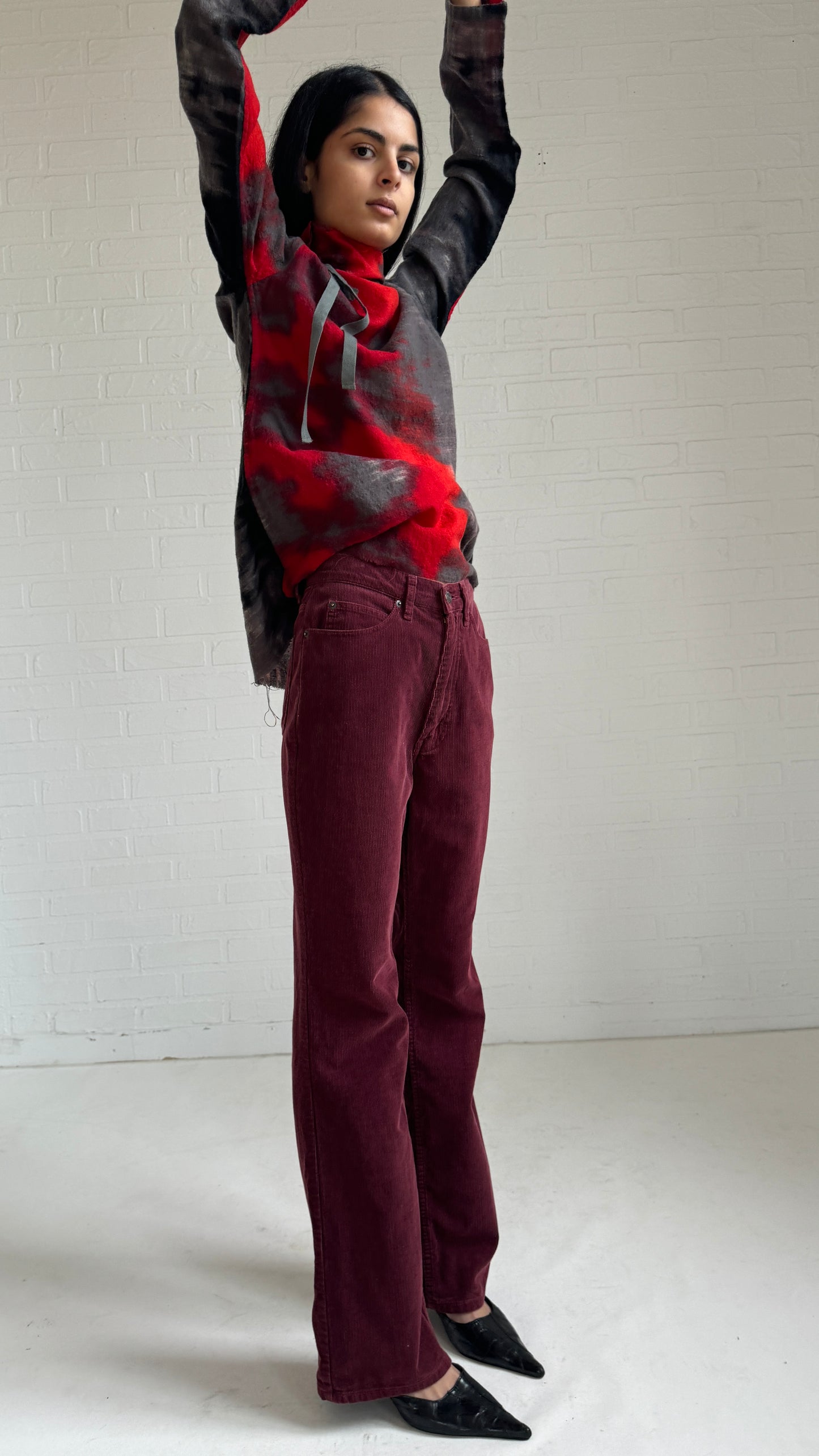 boiled wool dyed long sleeve