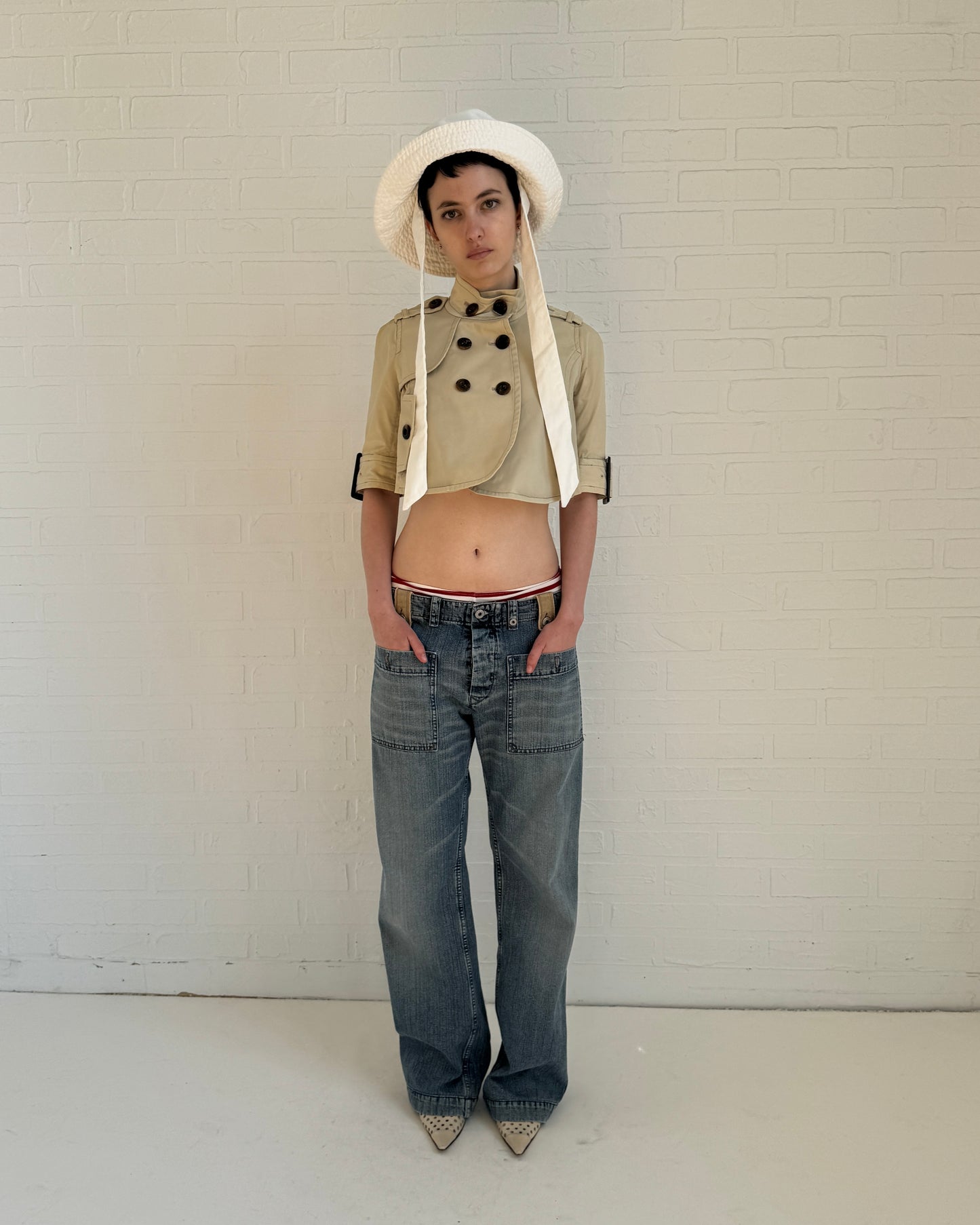 2 tone pocket jeans