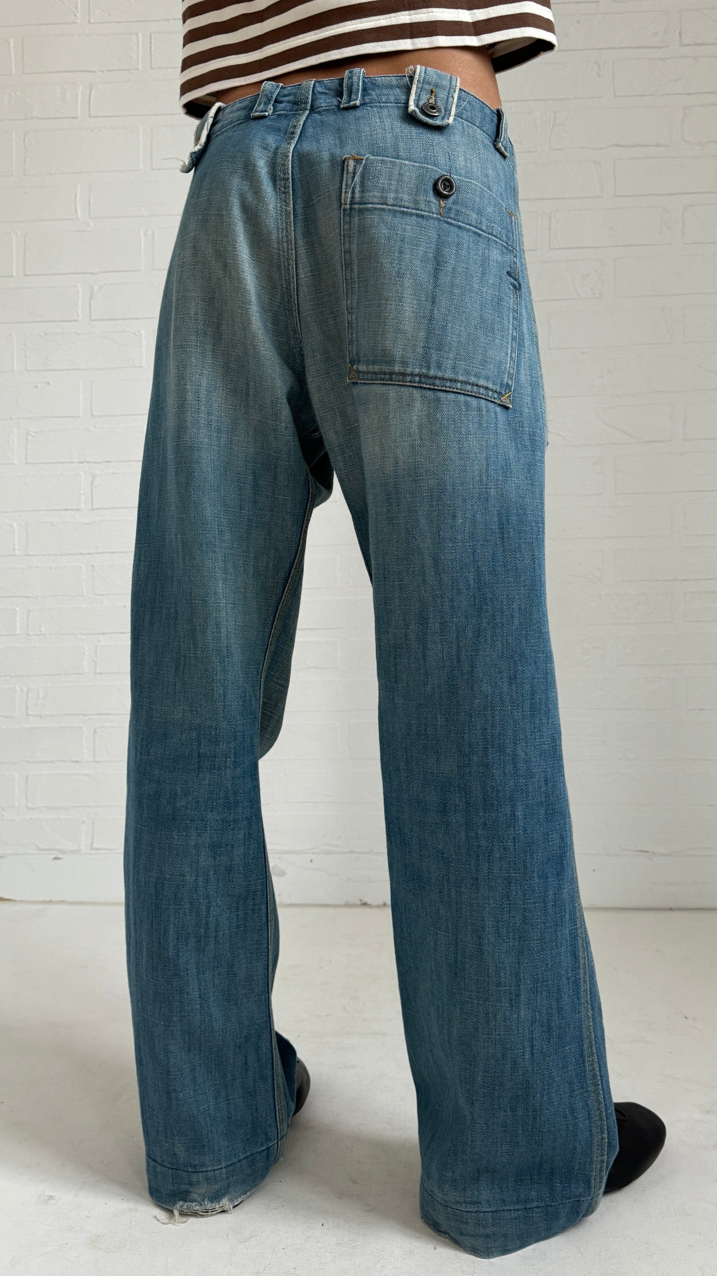 button jeans m/l
