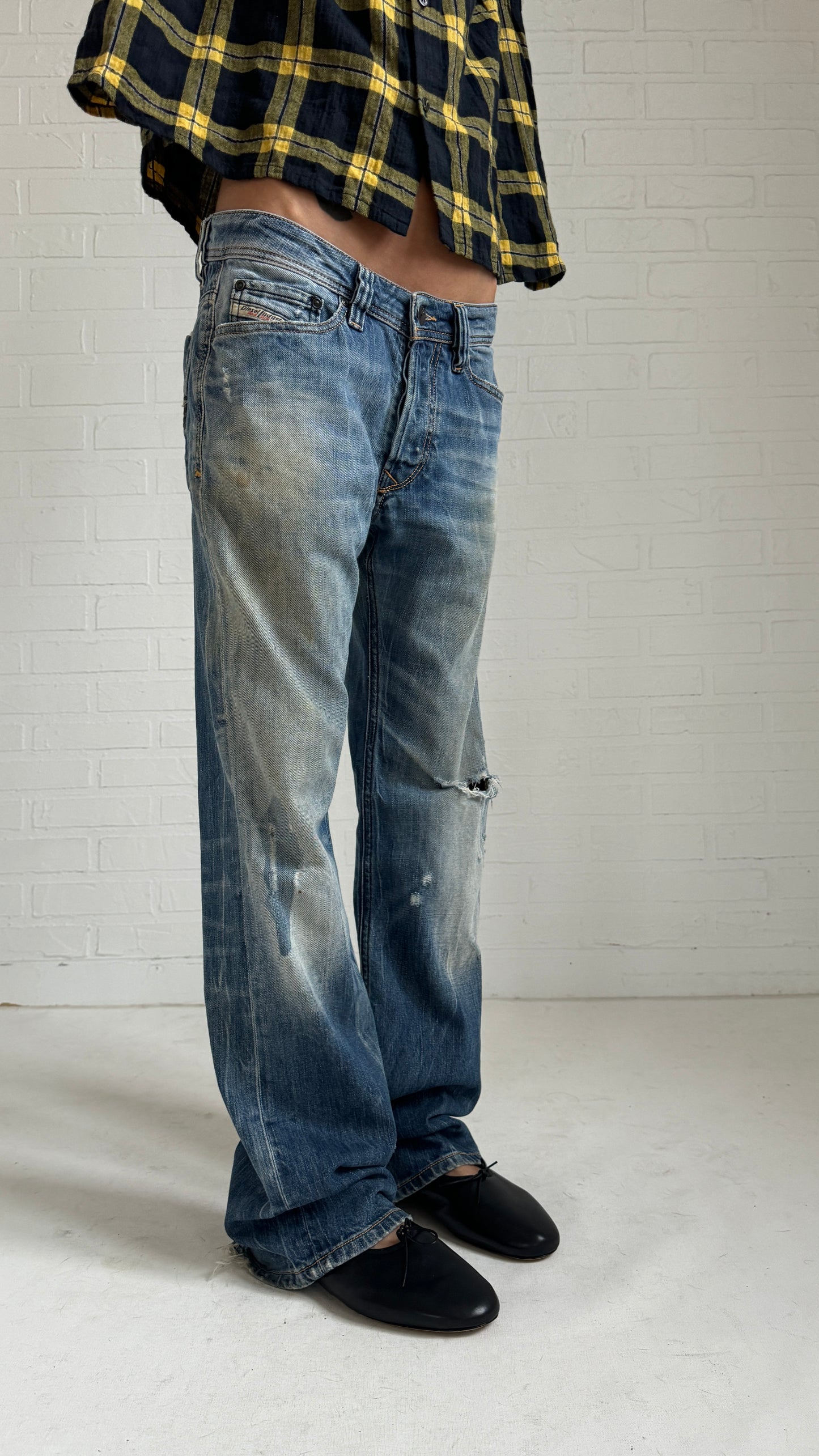 ripped baggy jeans small