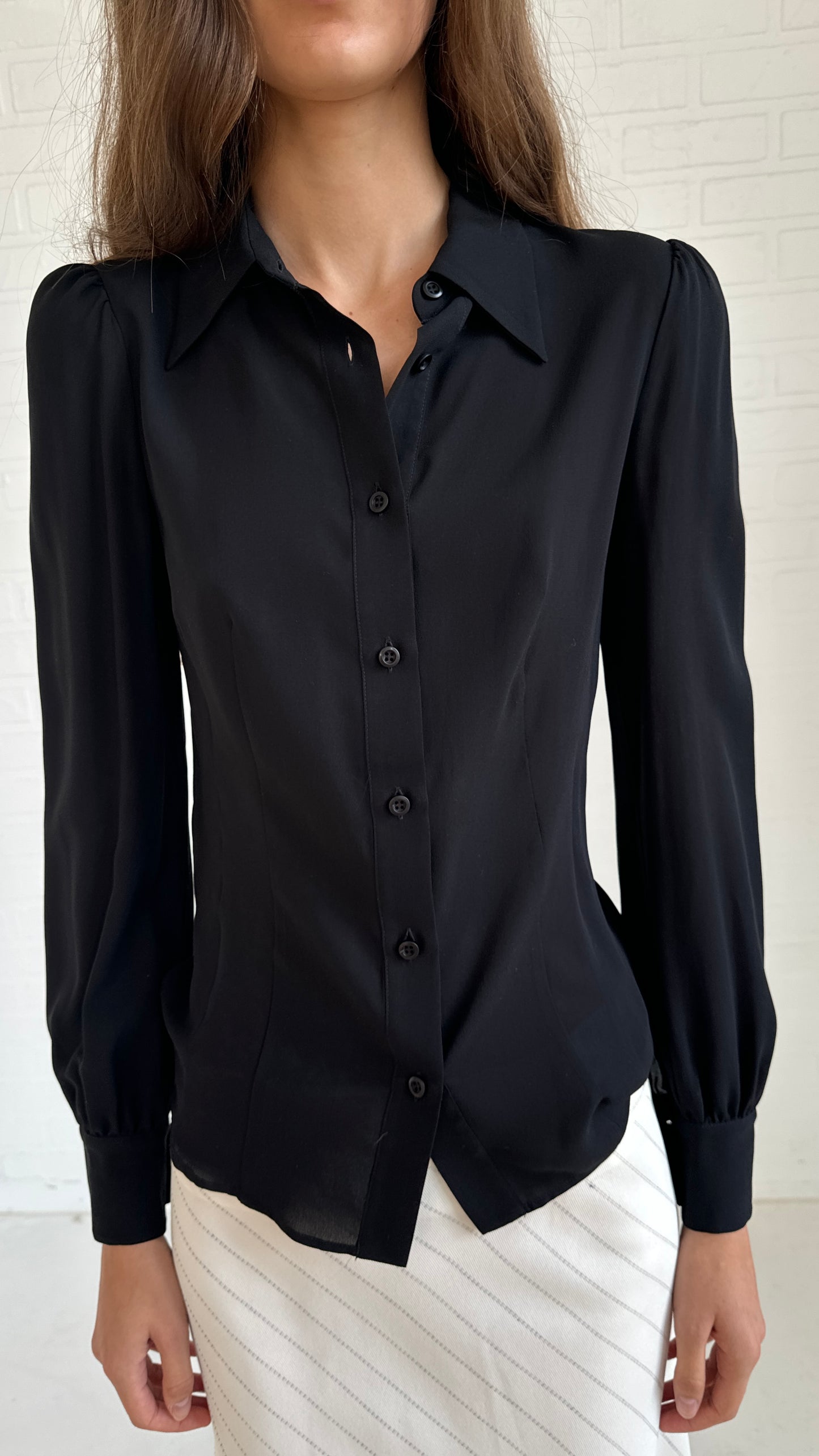 silk shirt xs