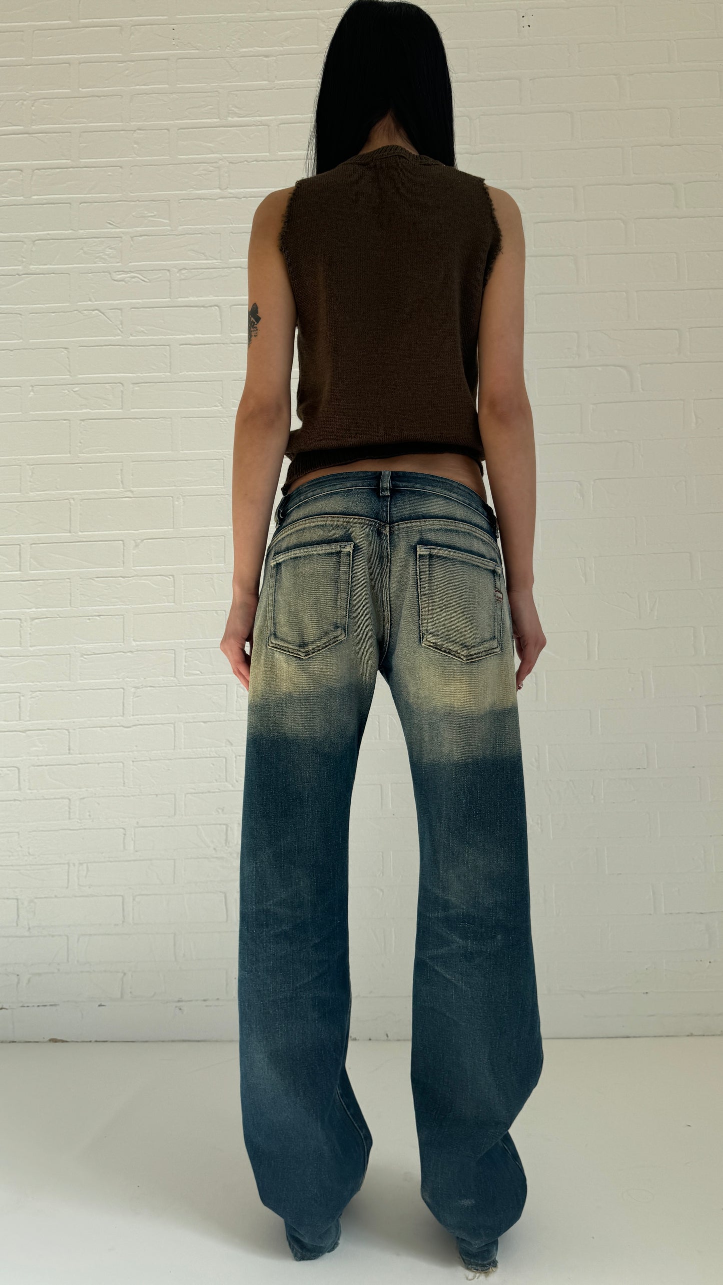 distressed boot