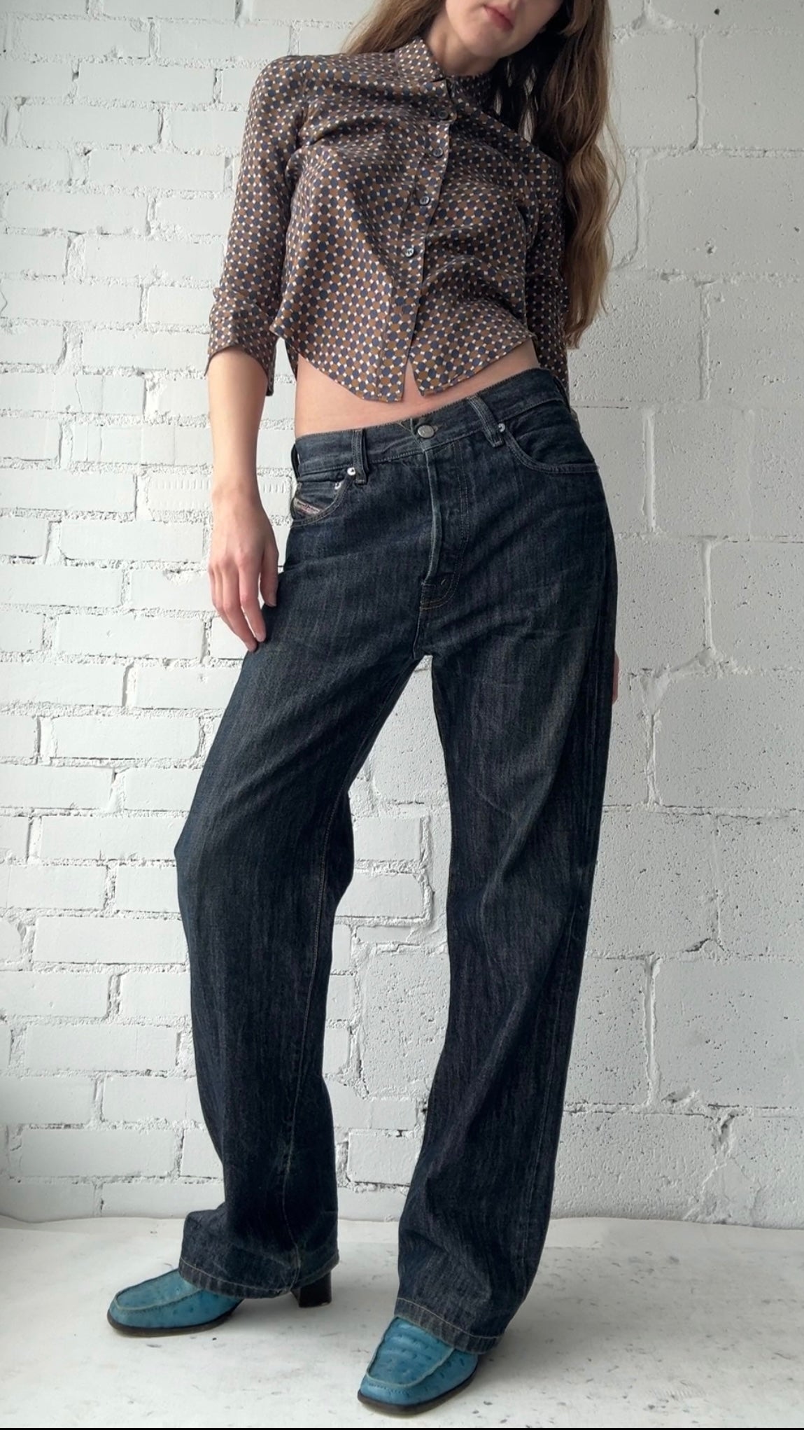 basic high rise boot cut dark indigo wash