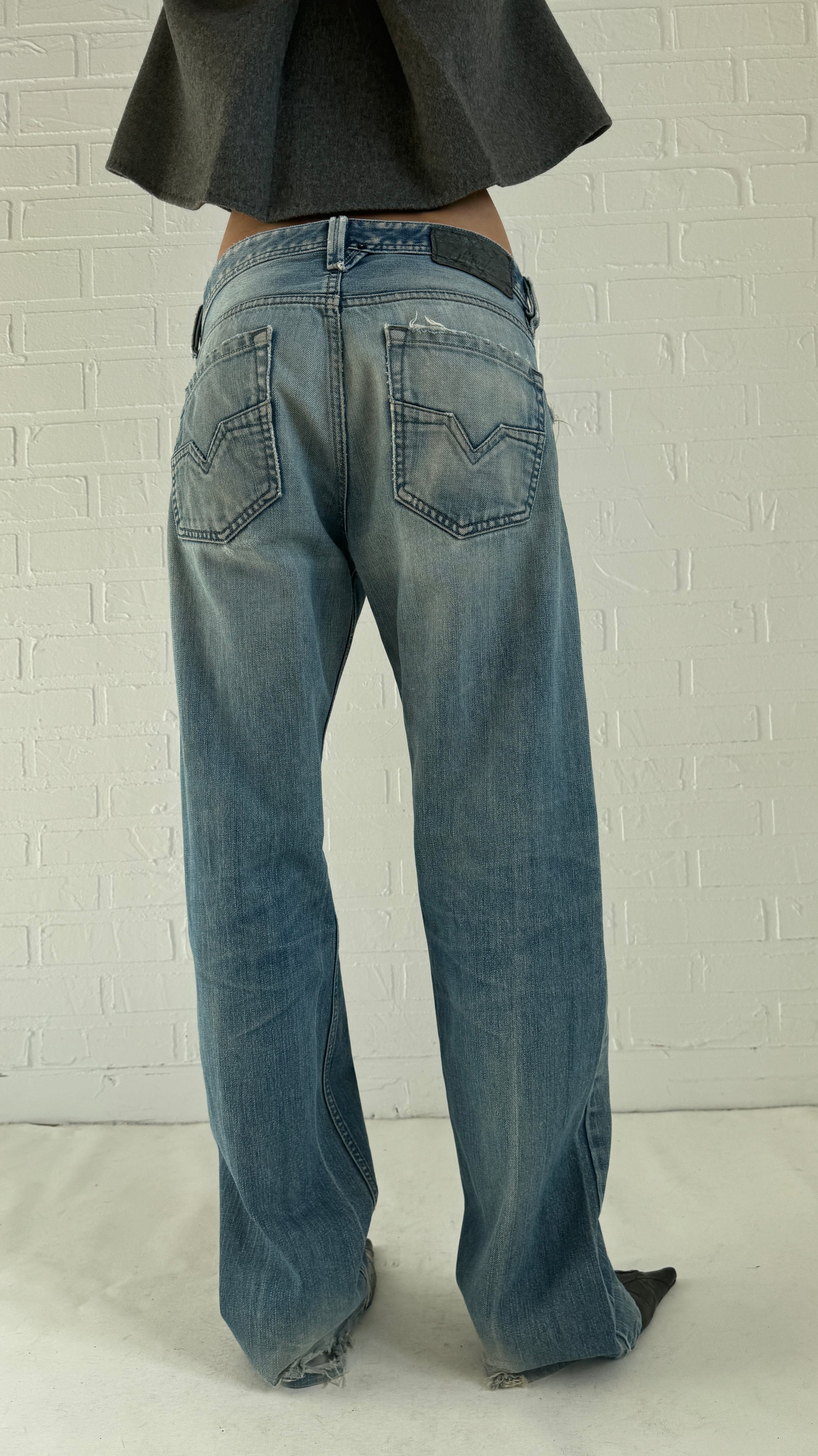 distressed jeans