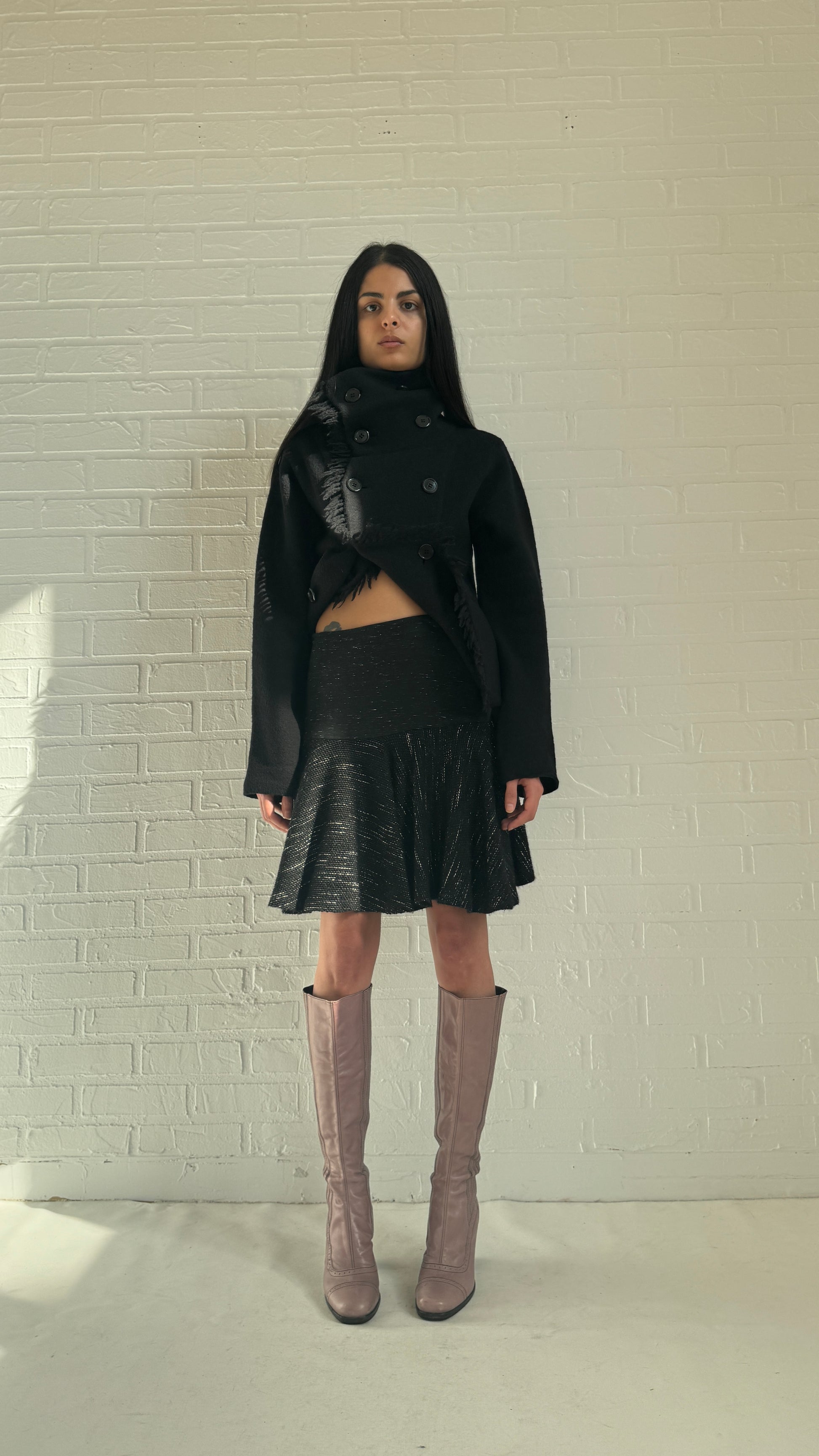 knit mini skirt