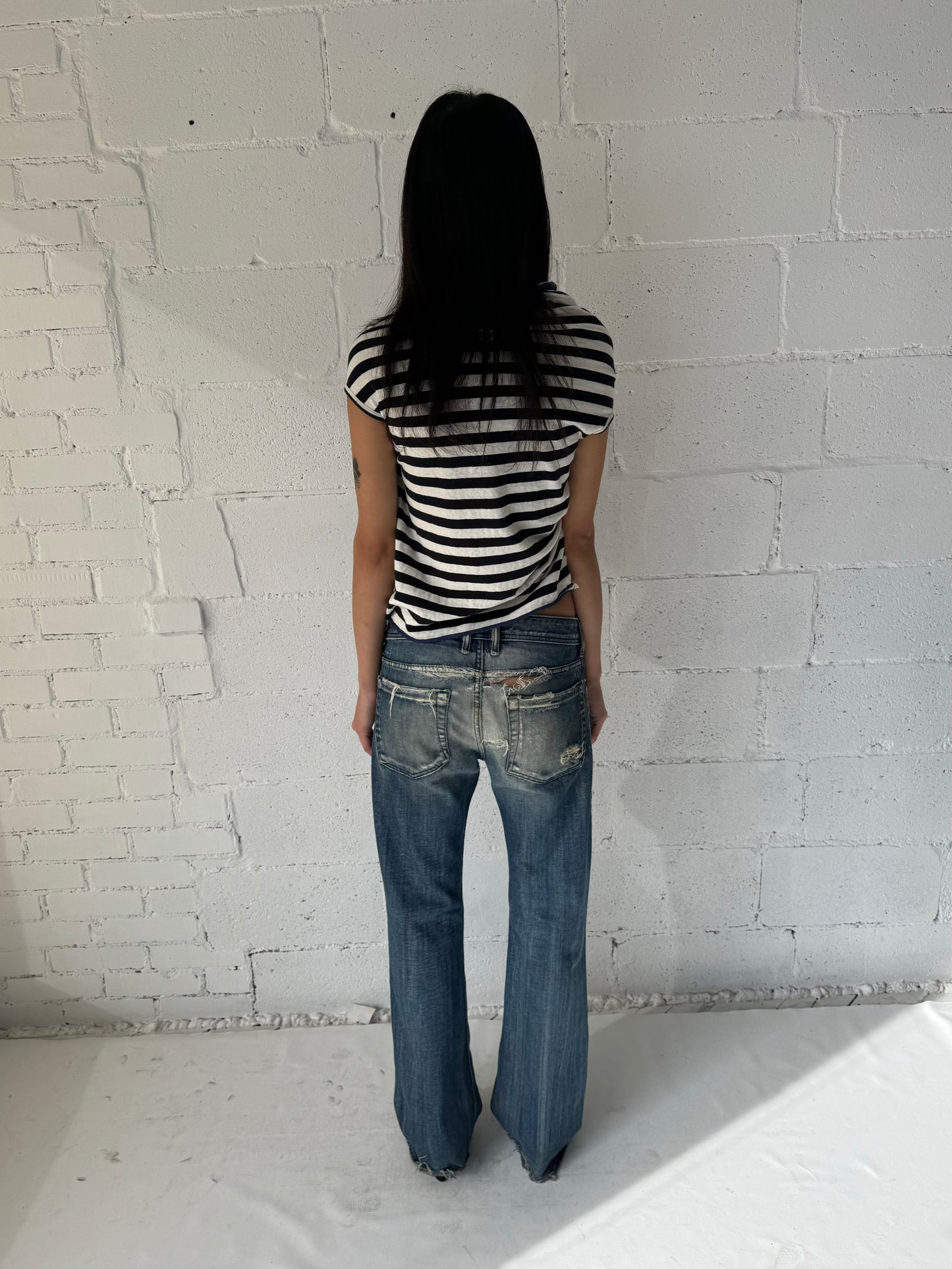 wrap top / stripe