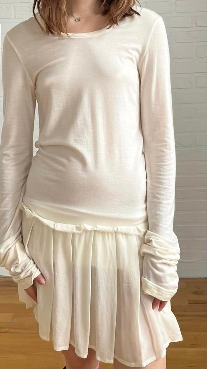 silk long sleeve dress