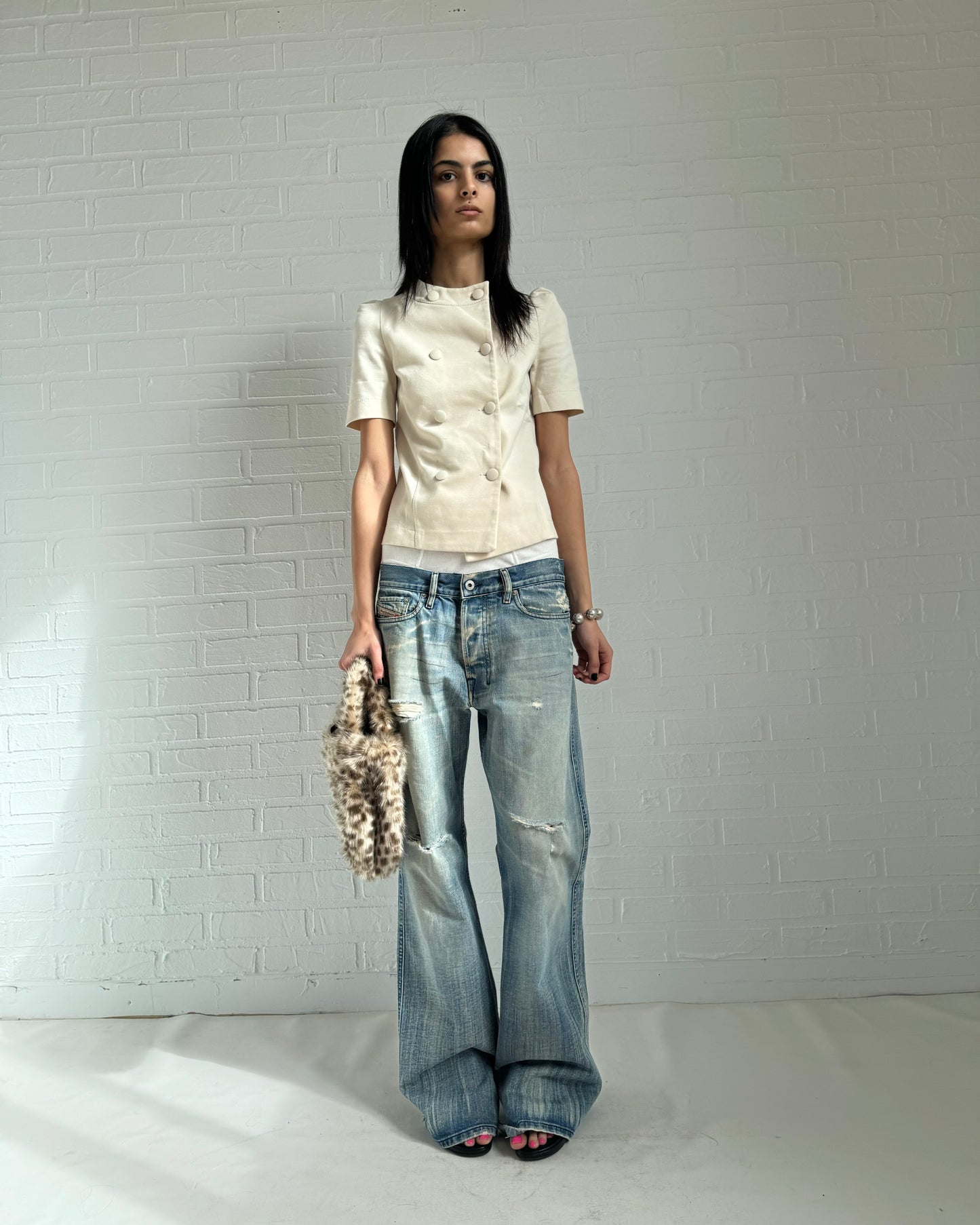 faux fur purse