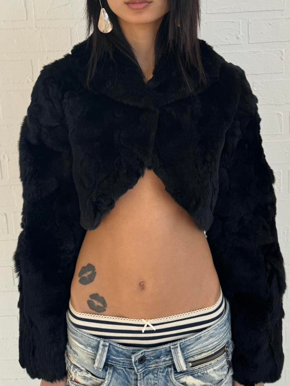 cropped fur jacket