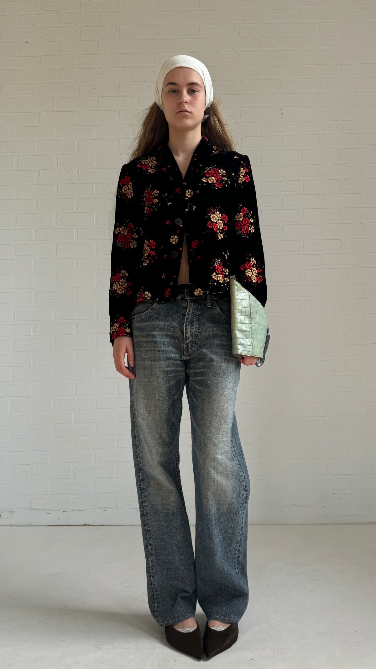 Embroidered Velvet Jacket