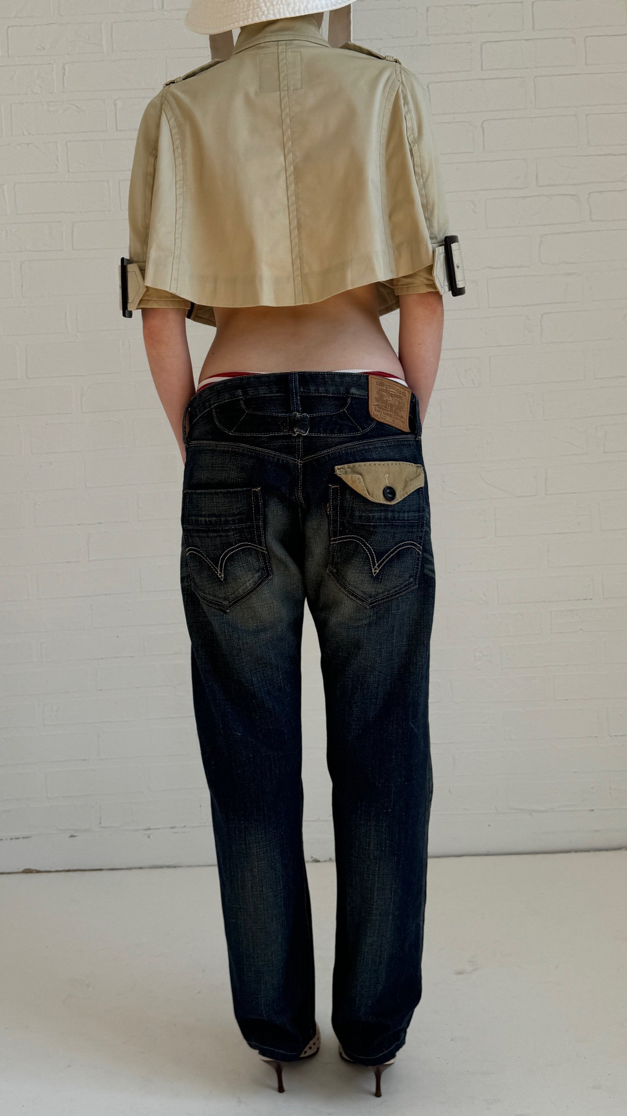 back belt jeans