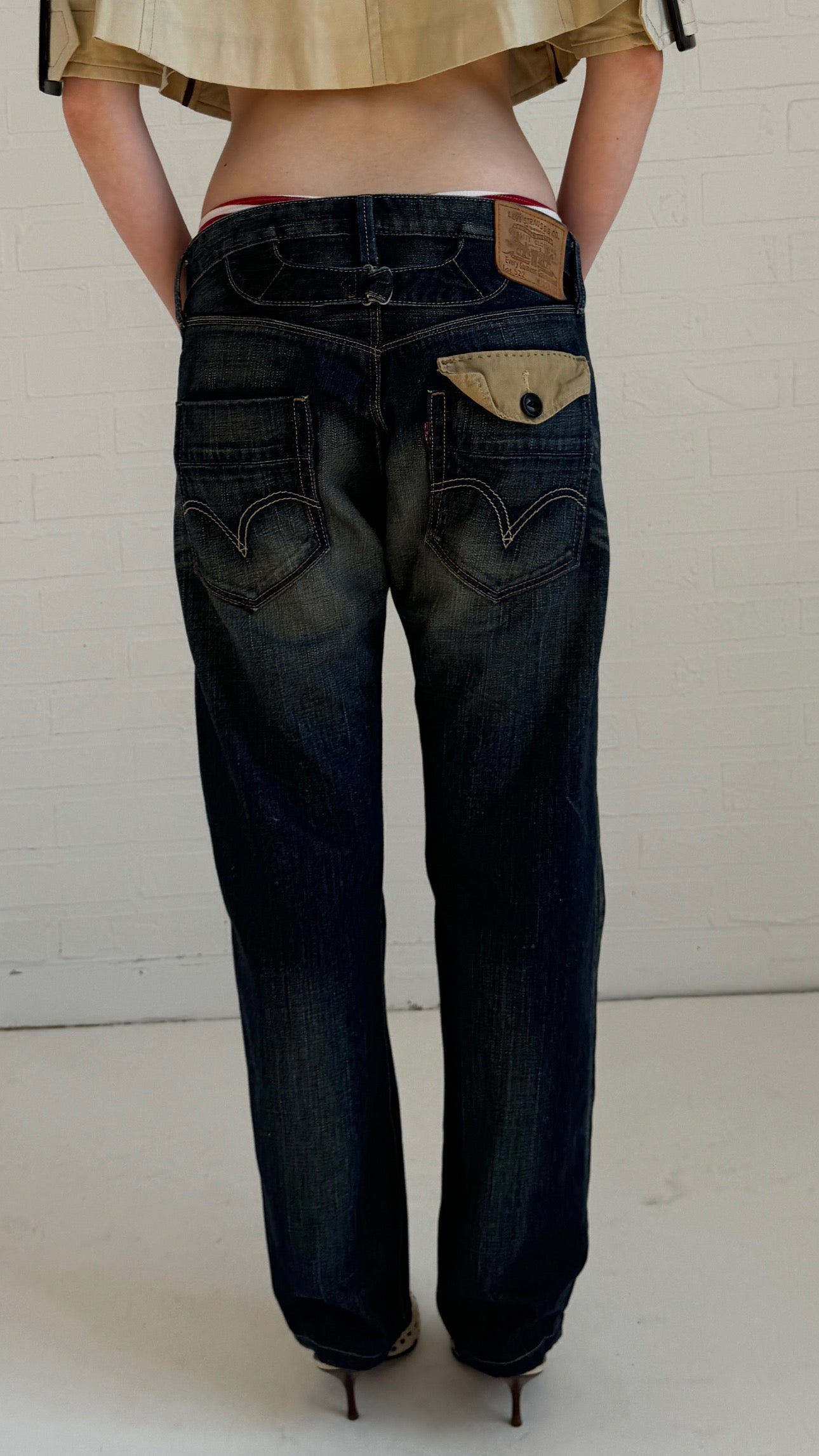 back belt jeans