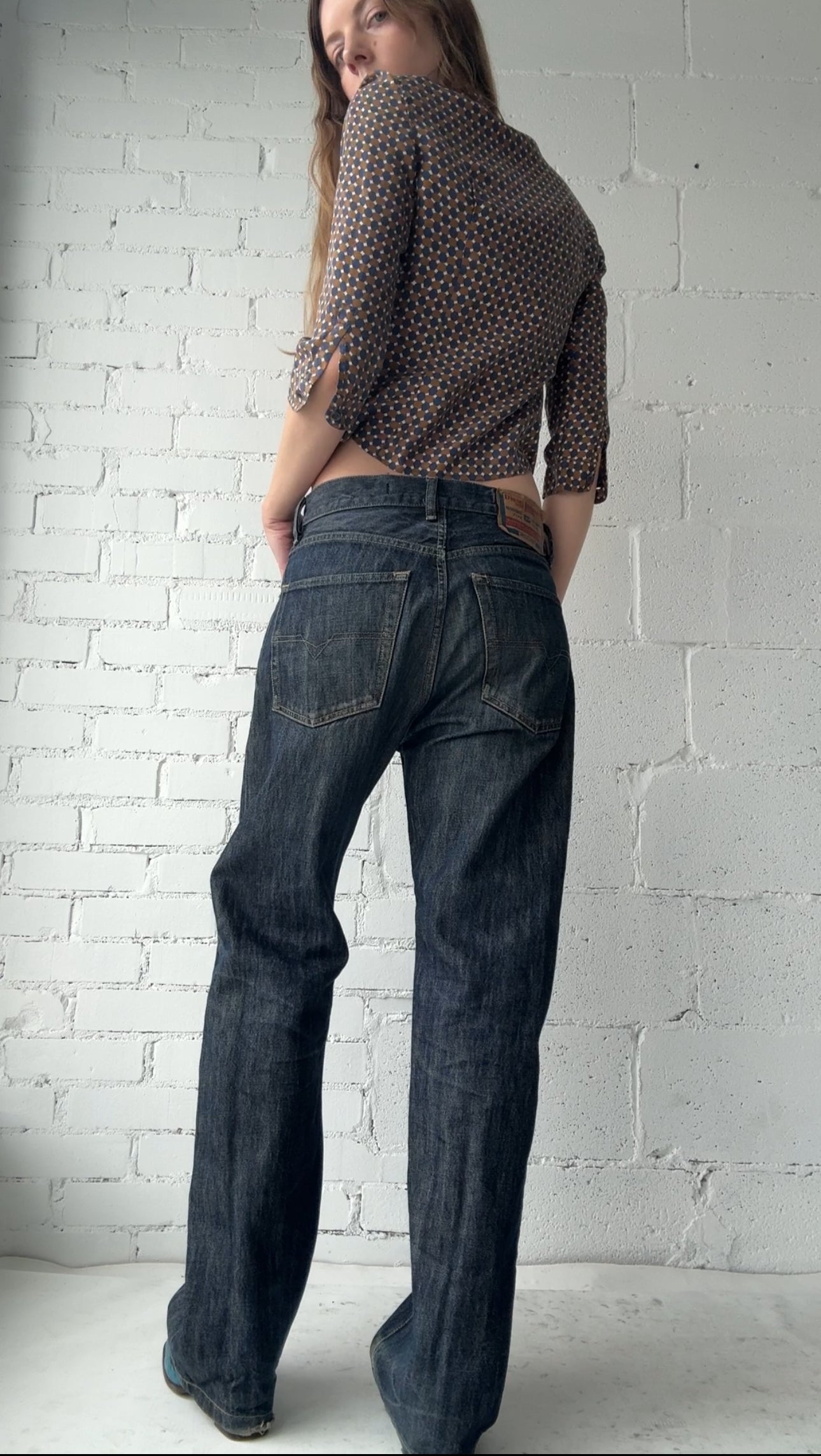 basic high rise boot cut dark indigo wash