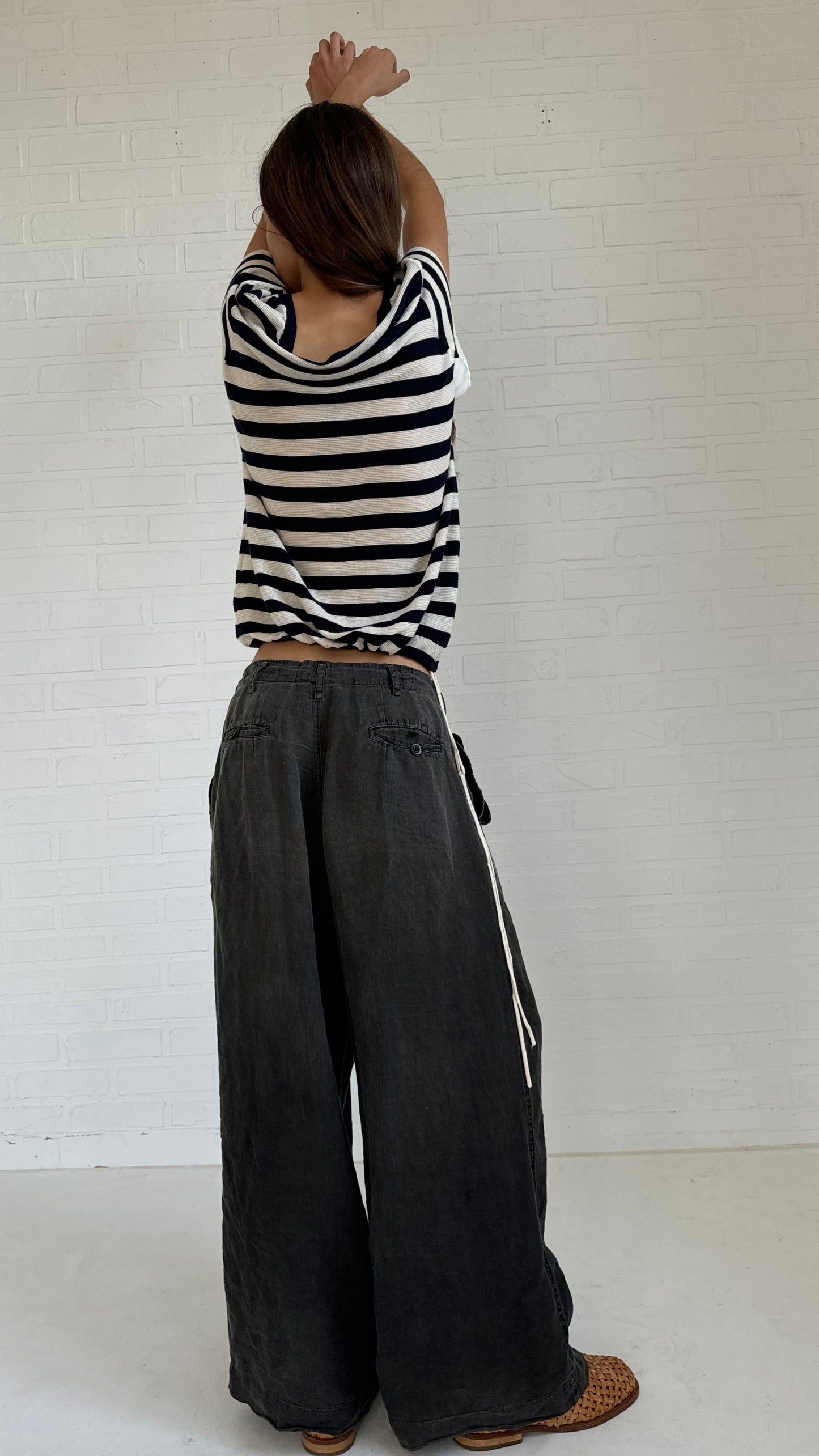 drawstring knit