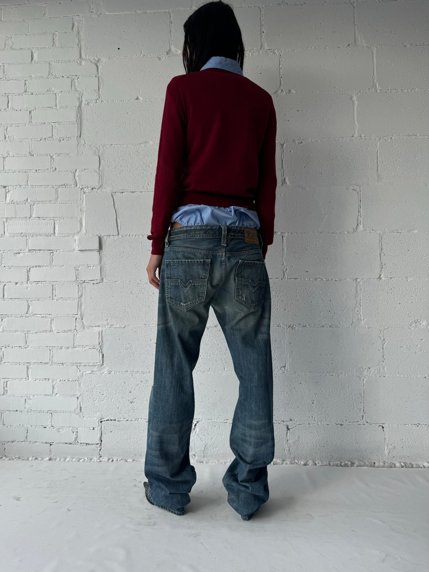 ripped jeans extra long m