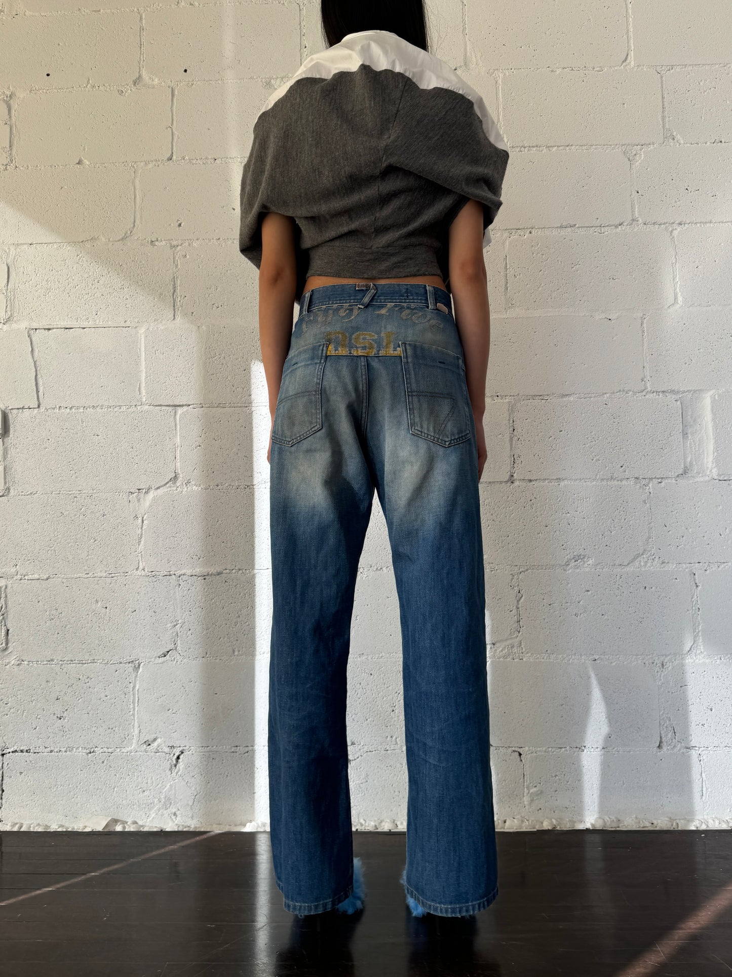 lettering jeans 28