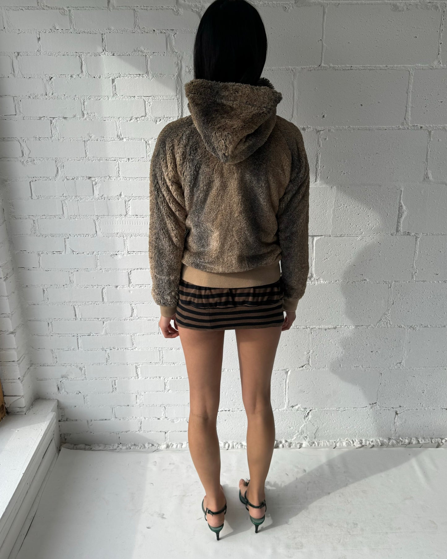 faux fur hoodie '07