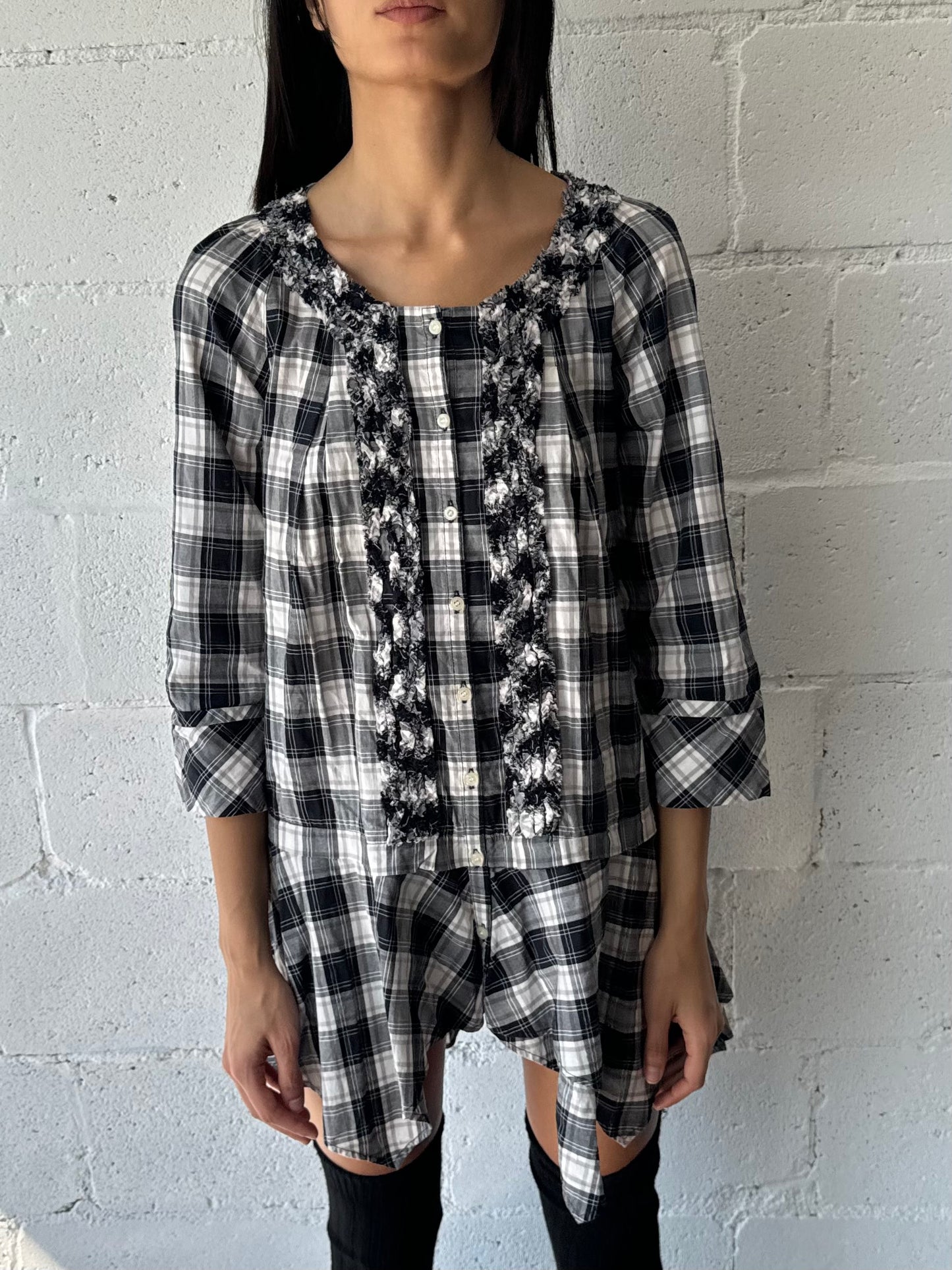 plaid goblin dress