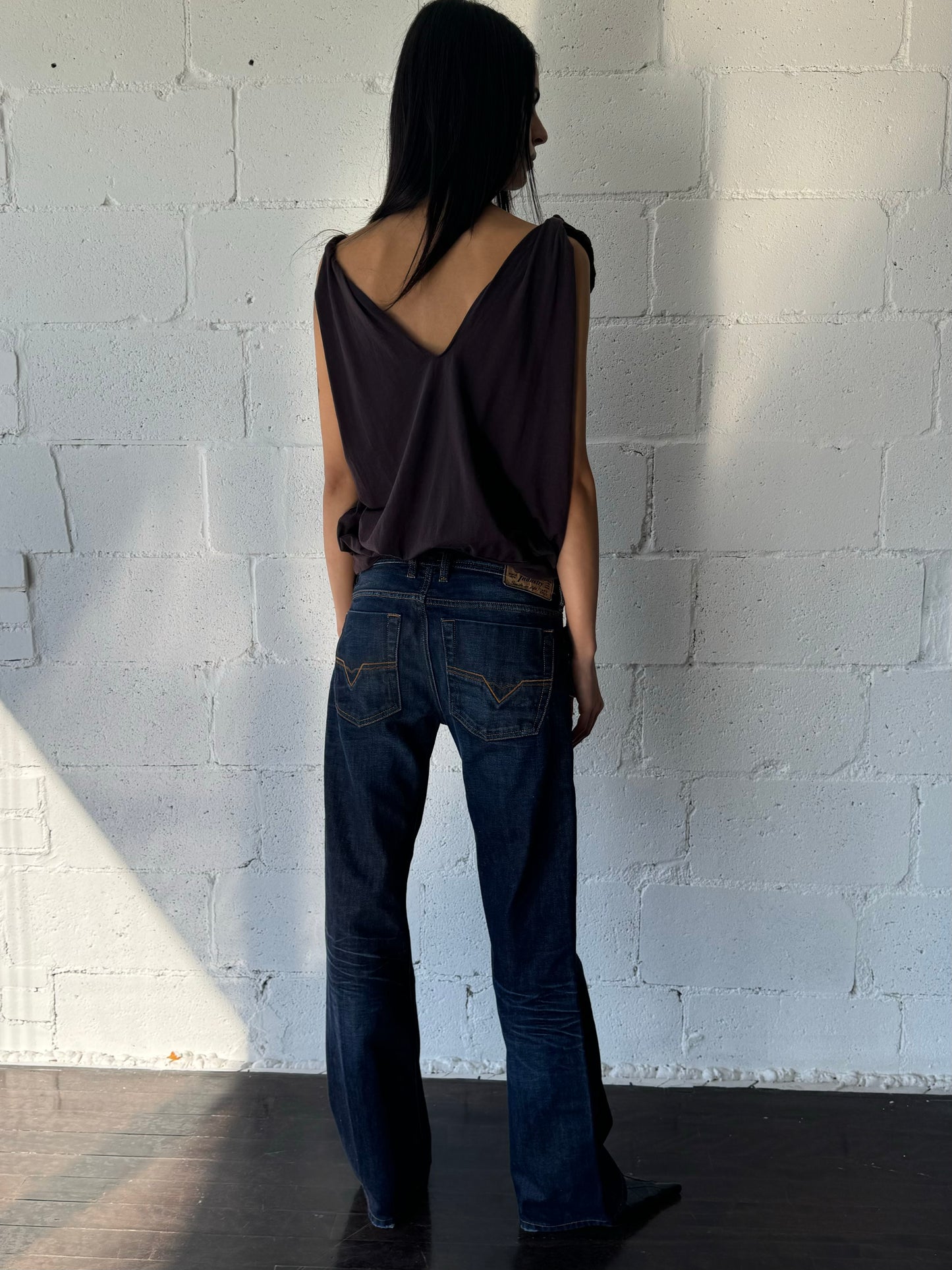 braided tank top / purple