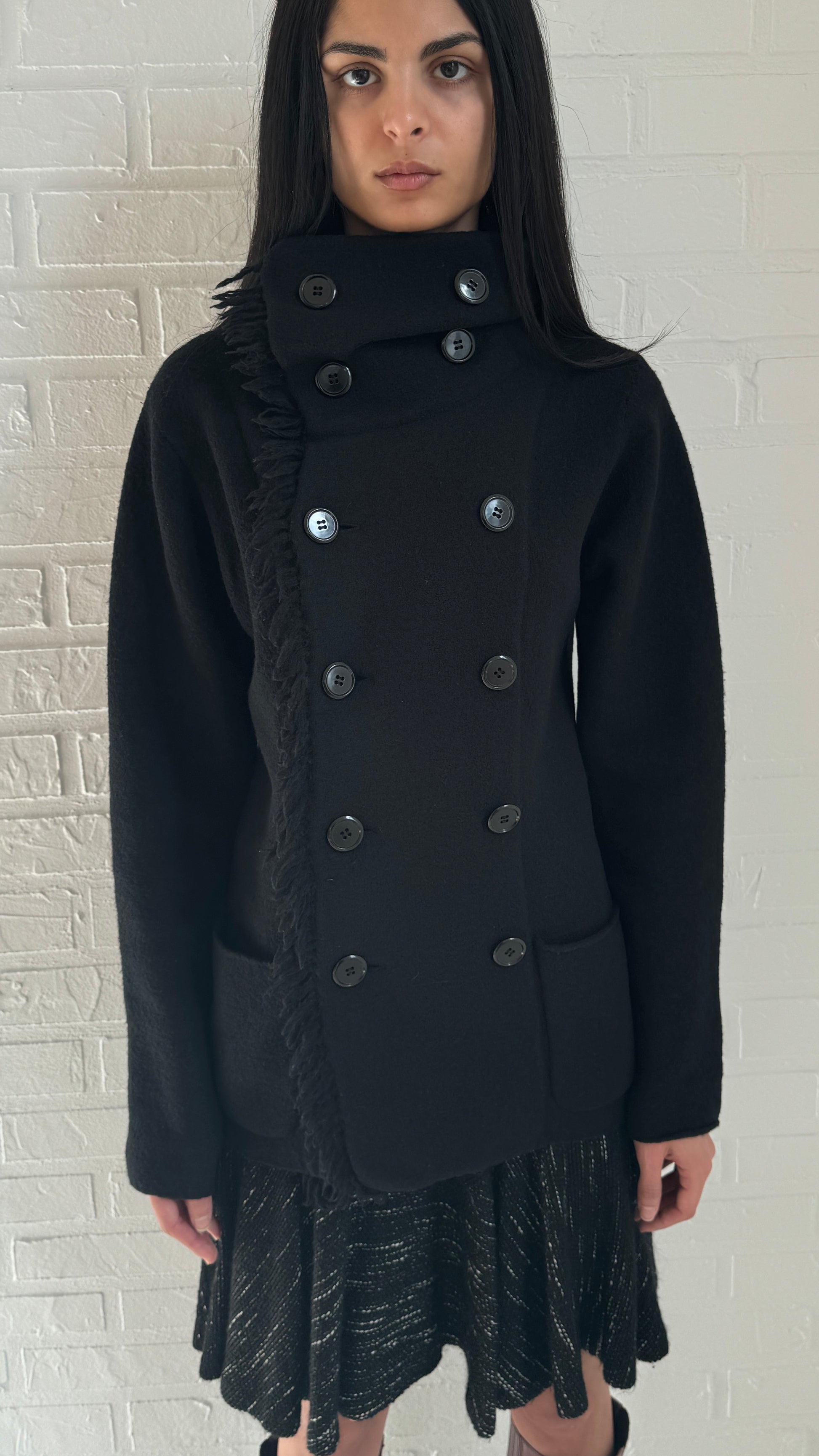 button fringe jacket