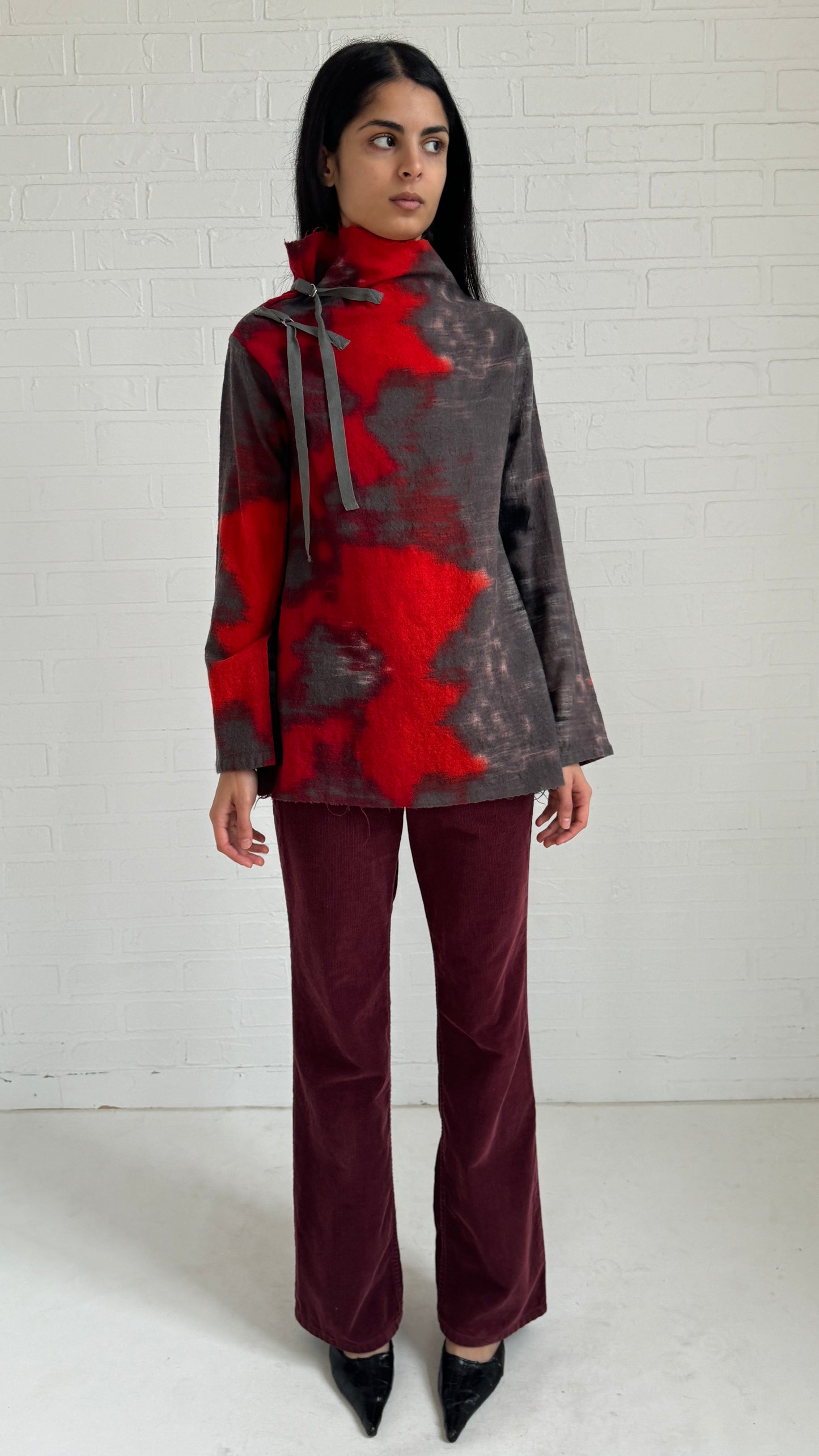 boiled wool dyed long sleeve