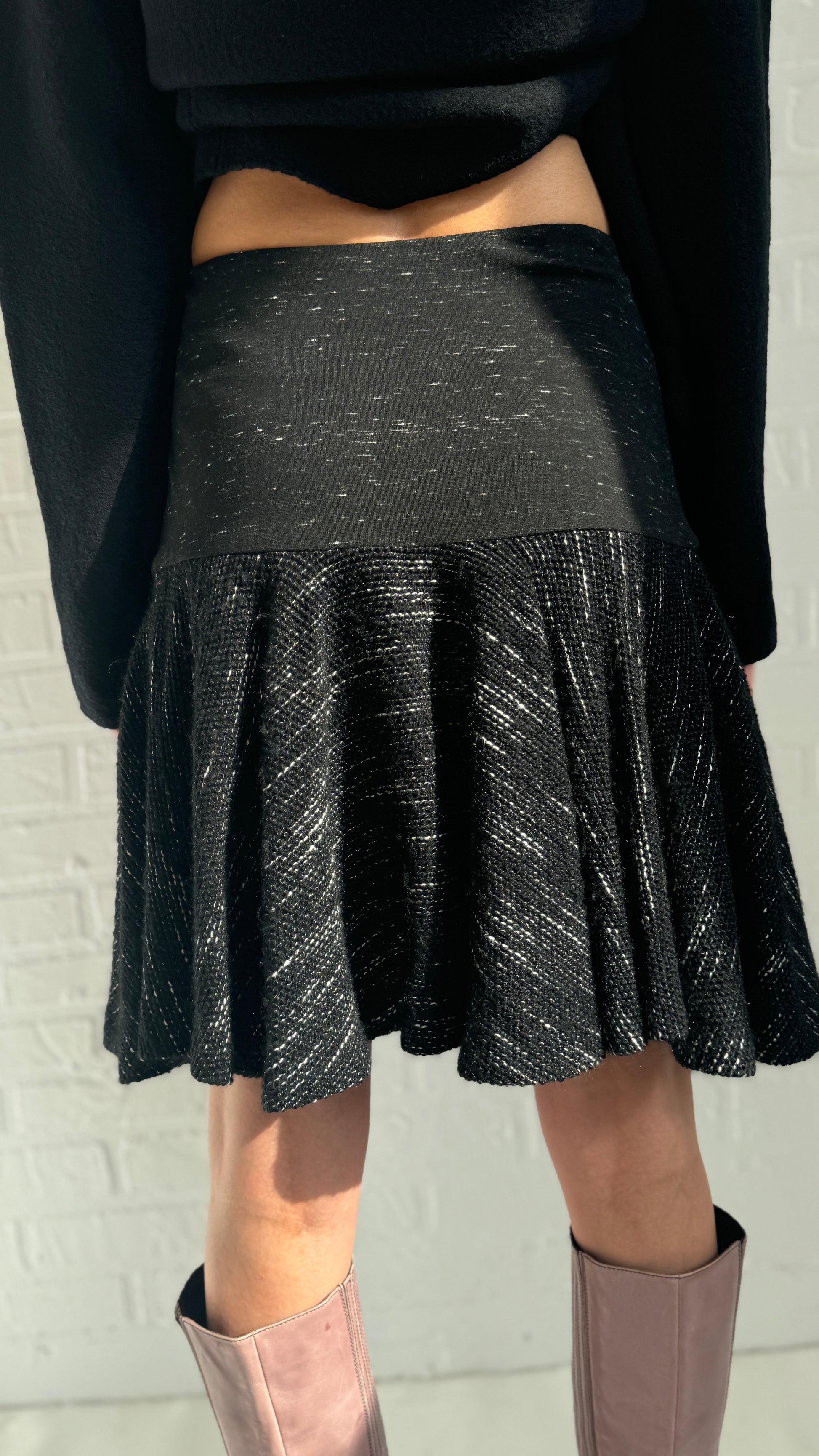 knit mini skirt