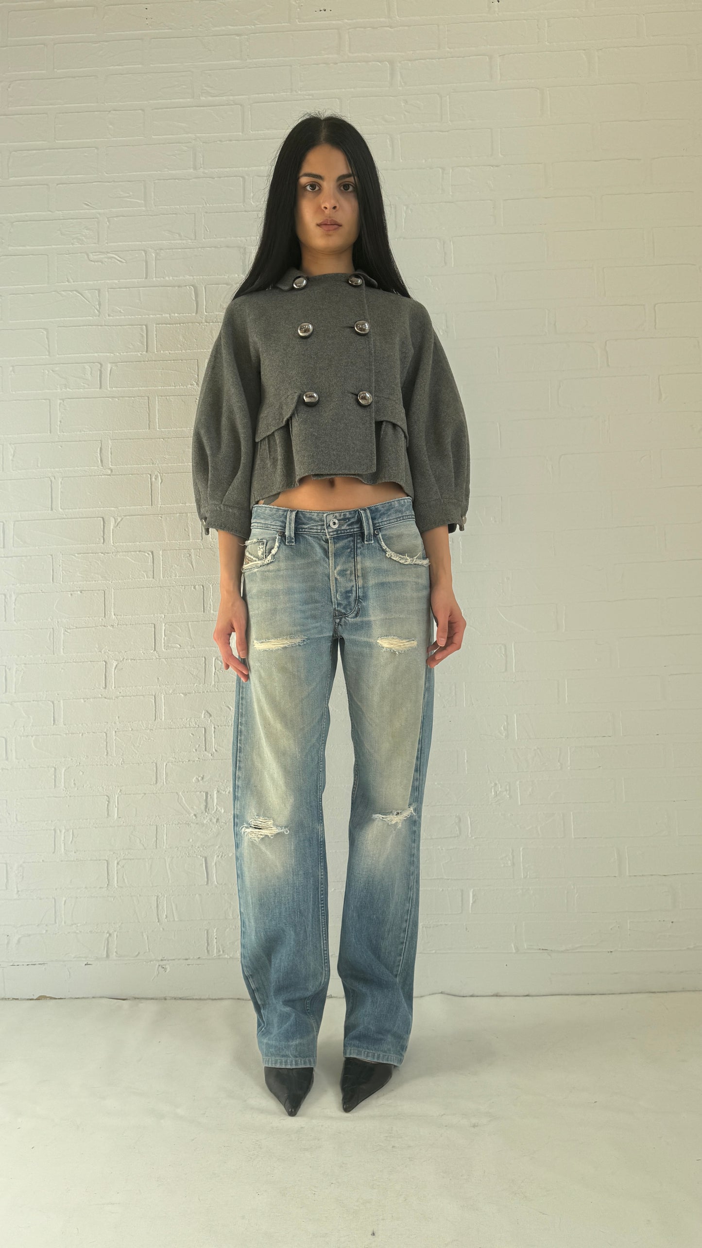 distressed jeans