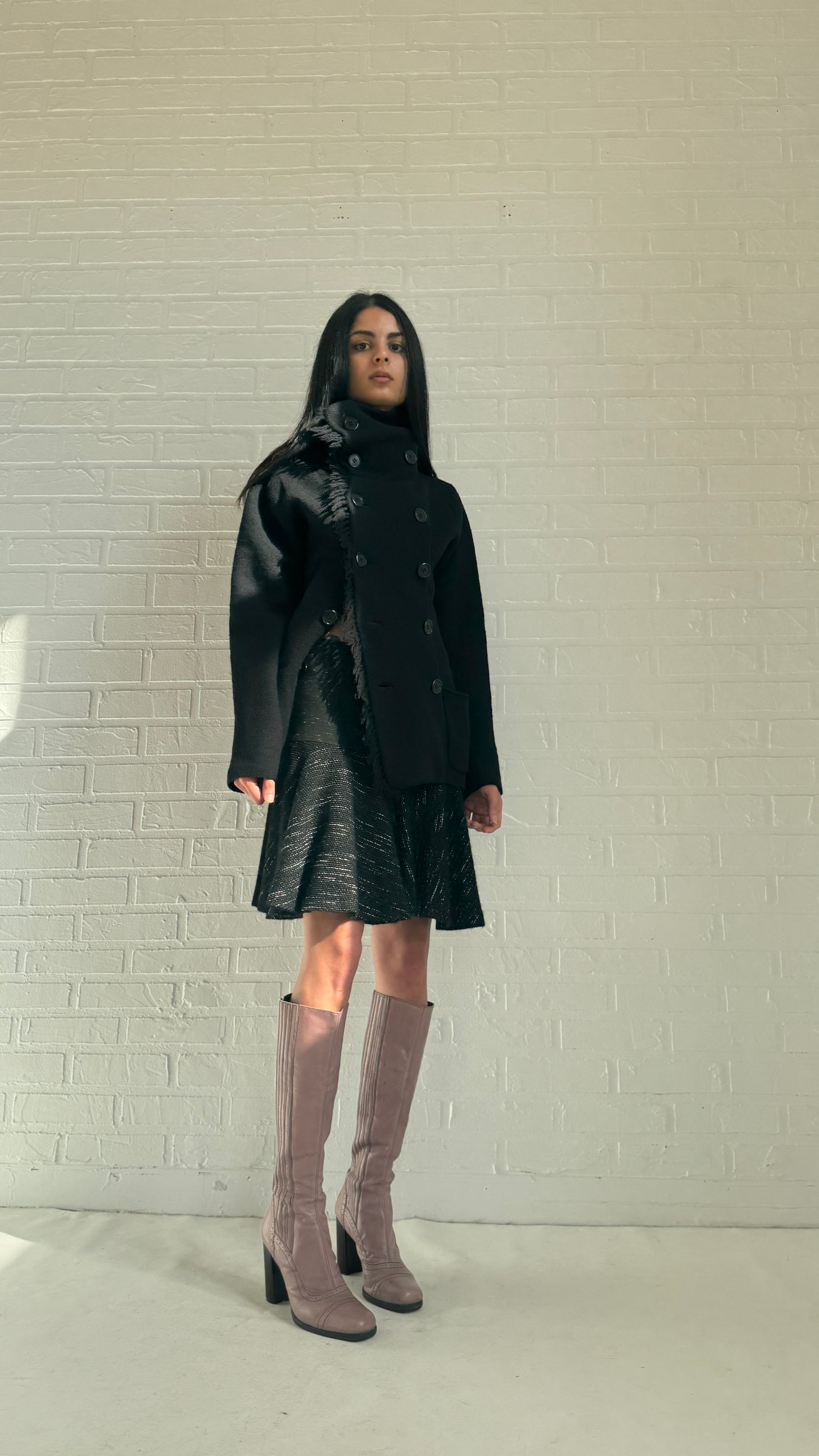 button fringe jacket