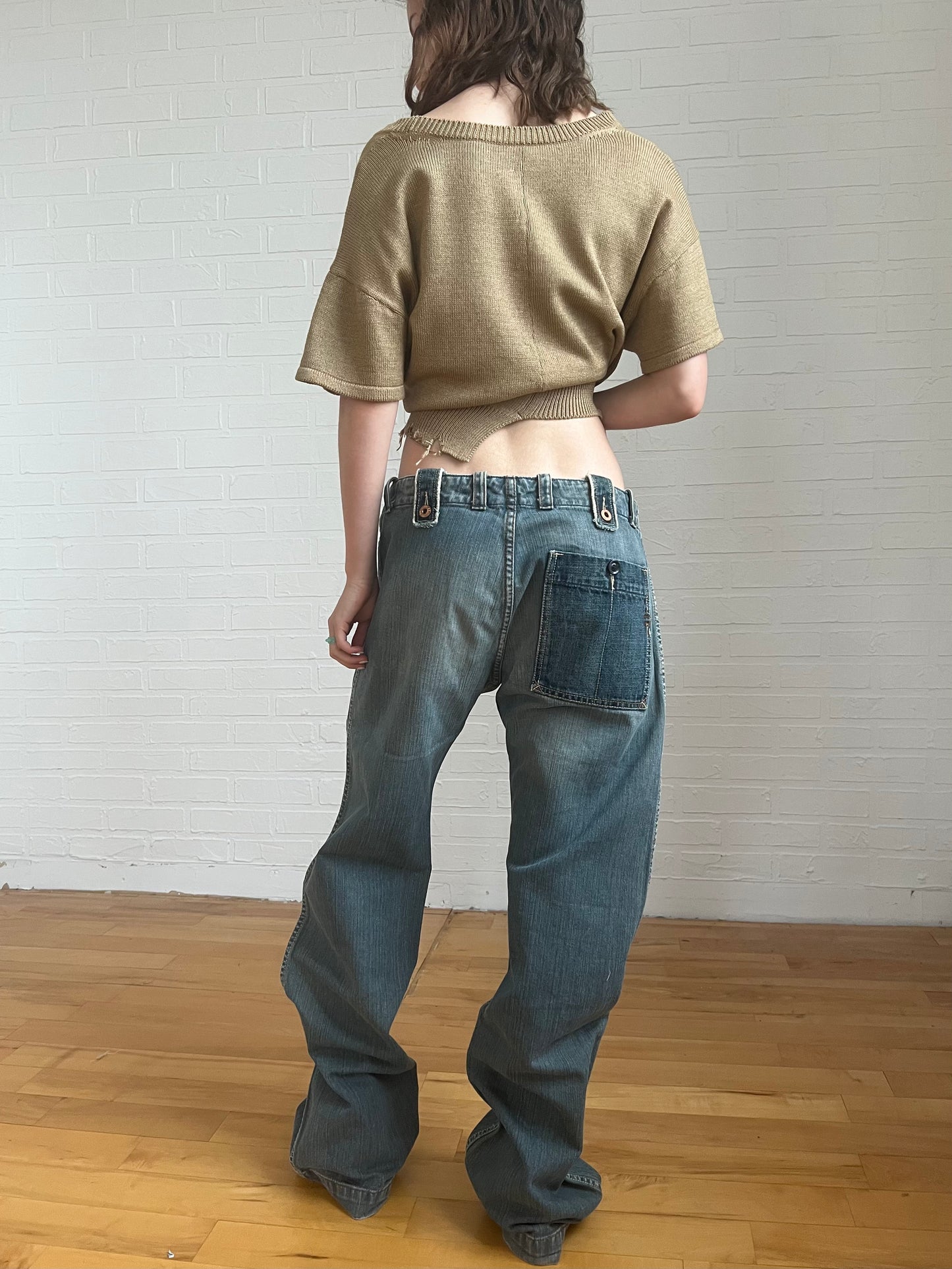 Diesel vtg two tone wide denim