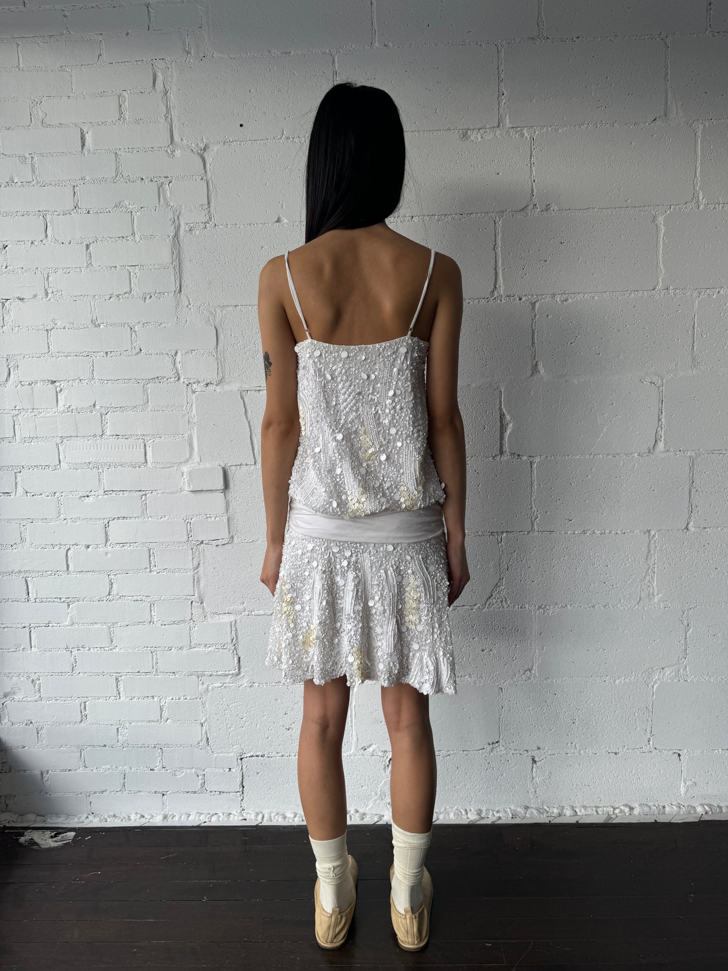 sequin mini dress