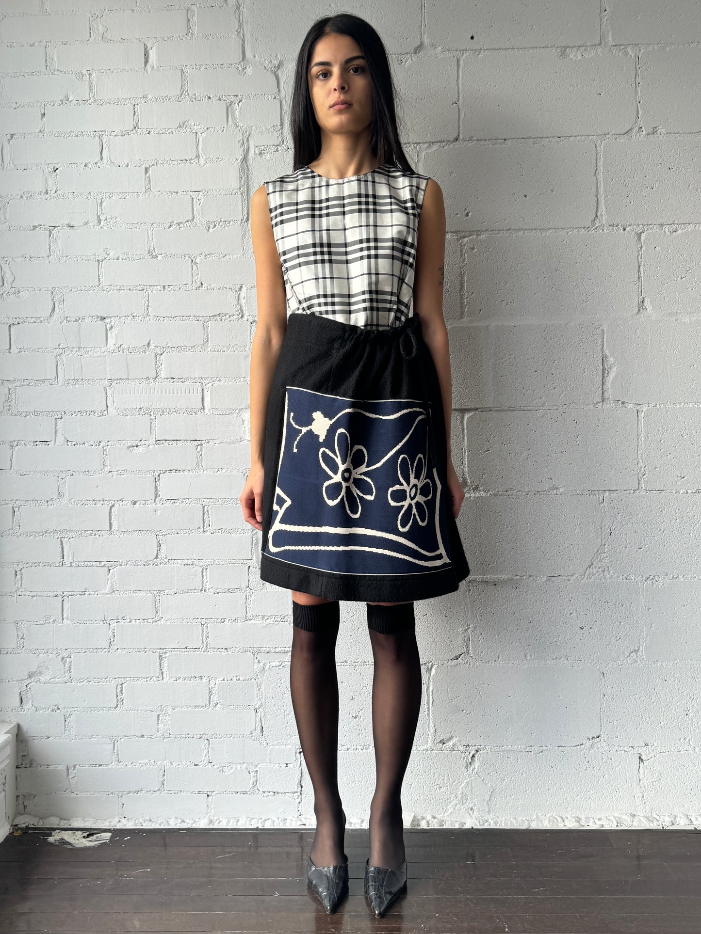 flower apron skirt