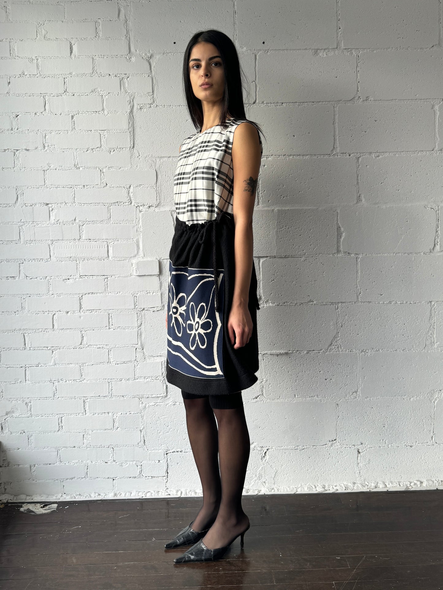 flower apron skirt
