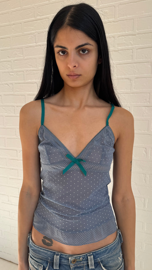 Printed Mesh Camisole