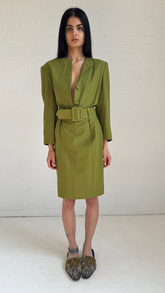 Belted Two-Piece Set