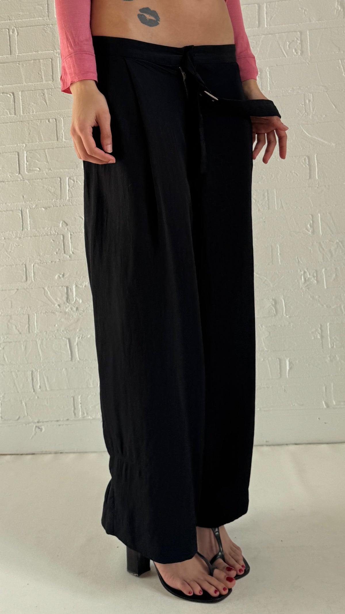 Fluid Side Belt Trousers