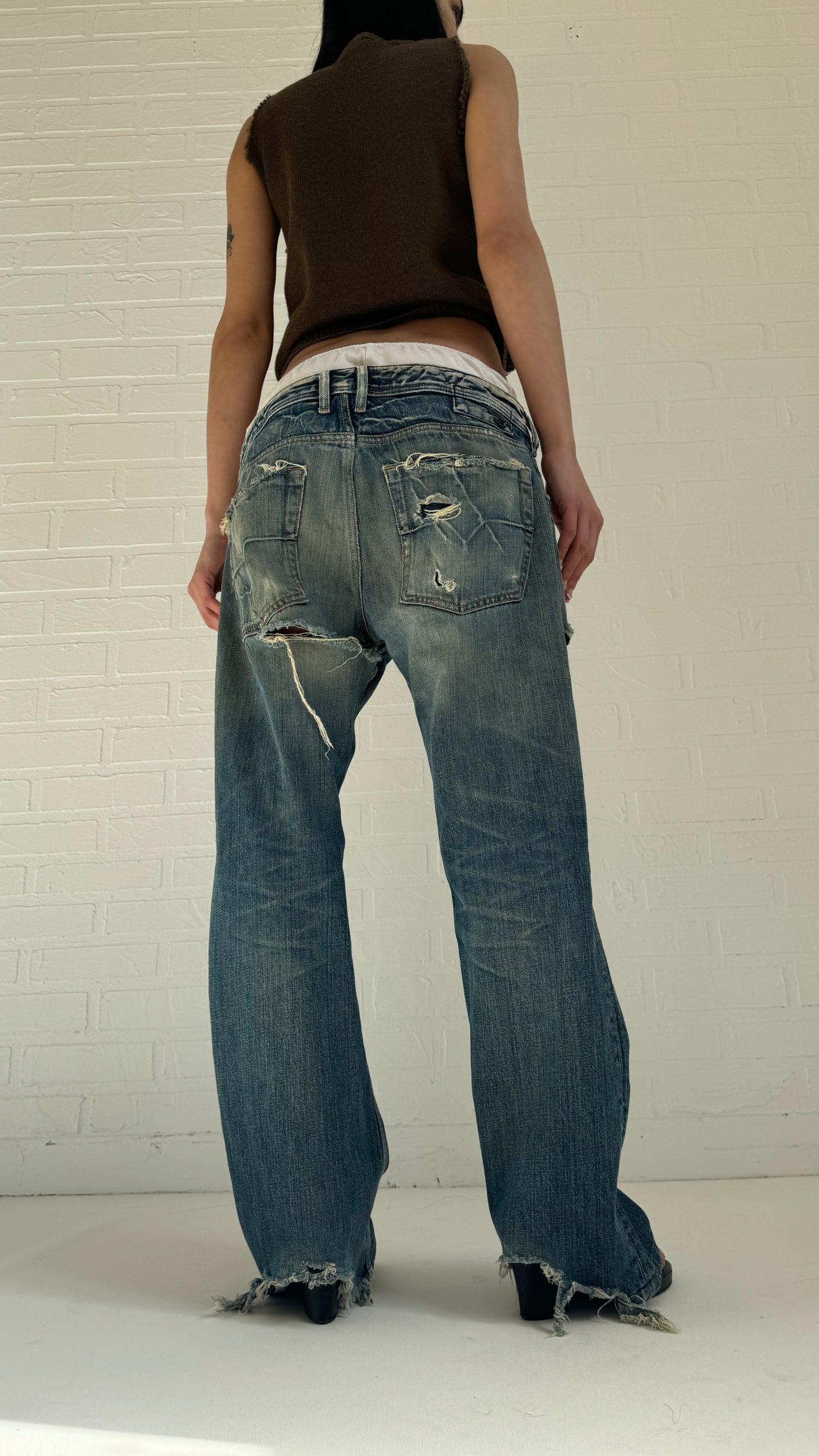 distressed flare 33