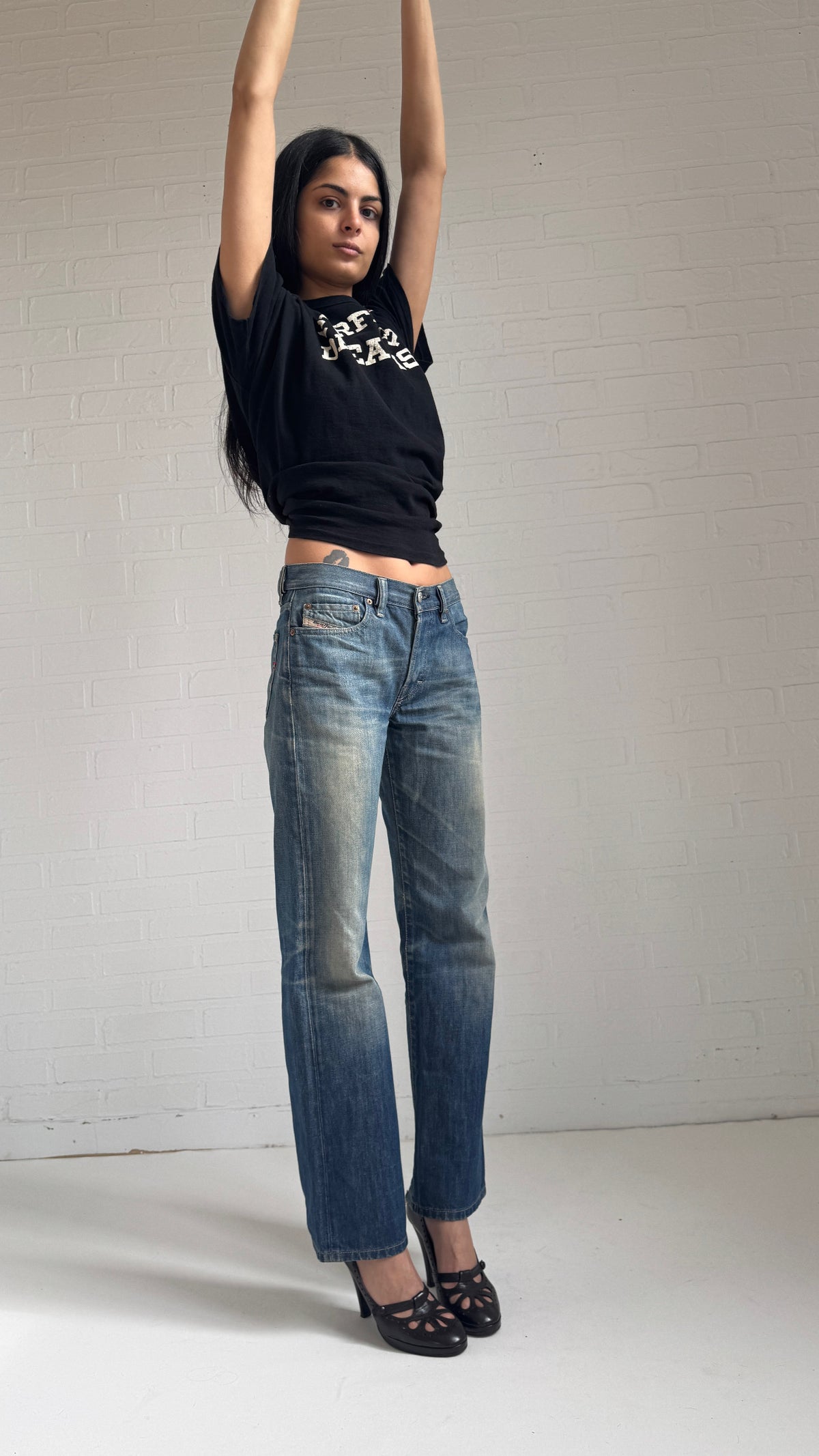 Faded Relaxed Leg Jeans