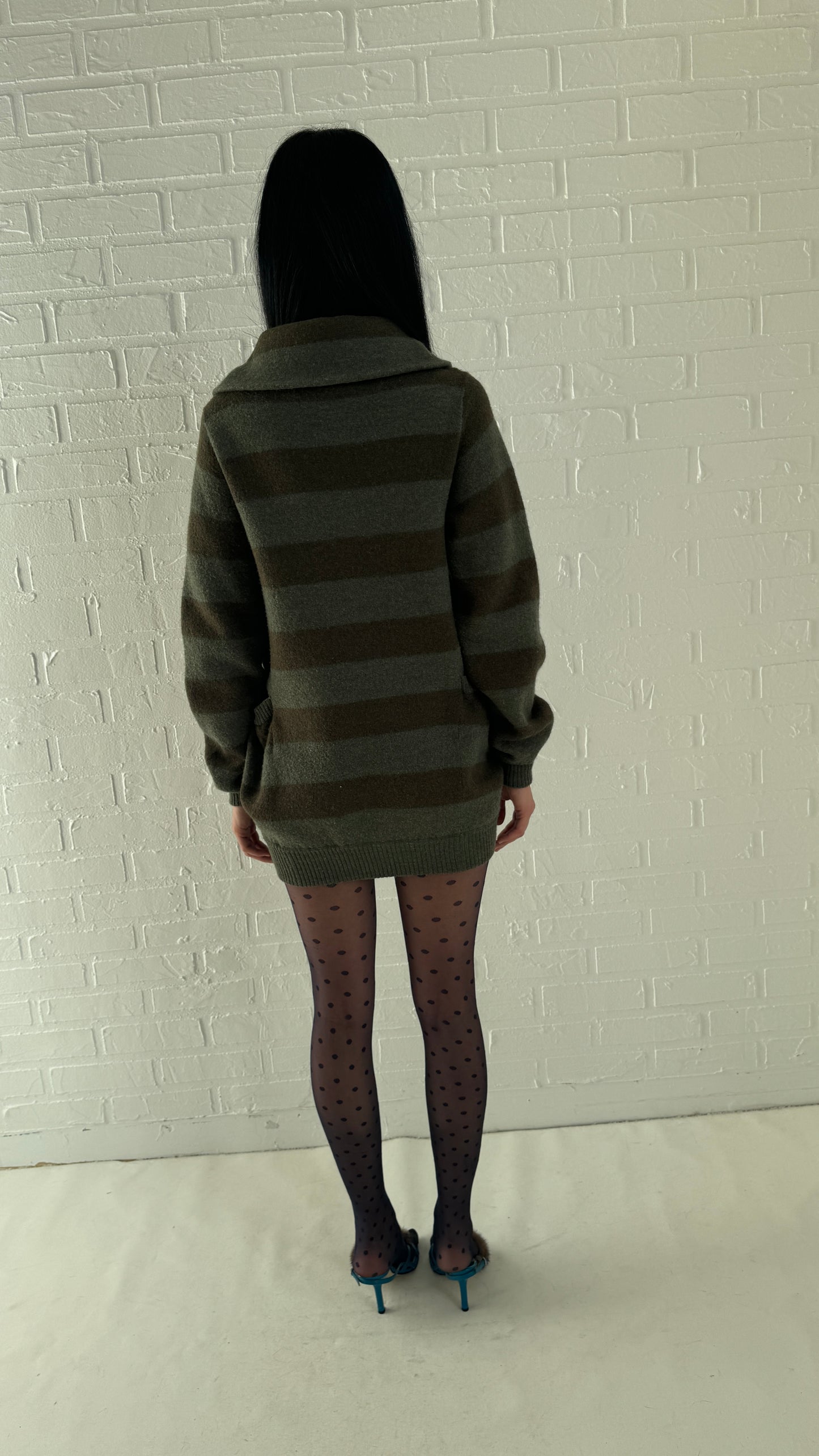striped wool jacket