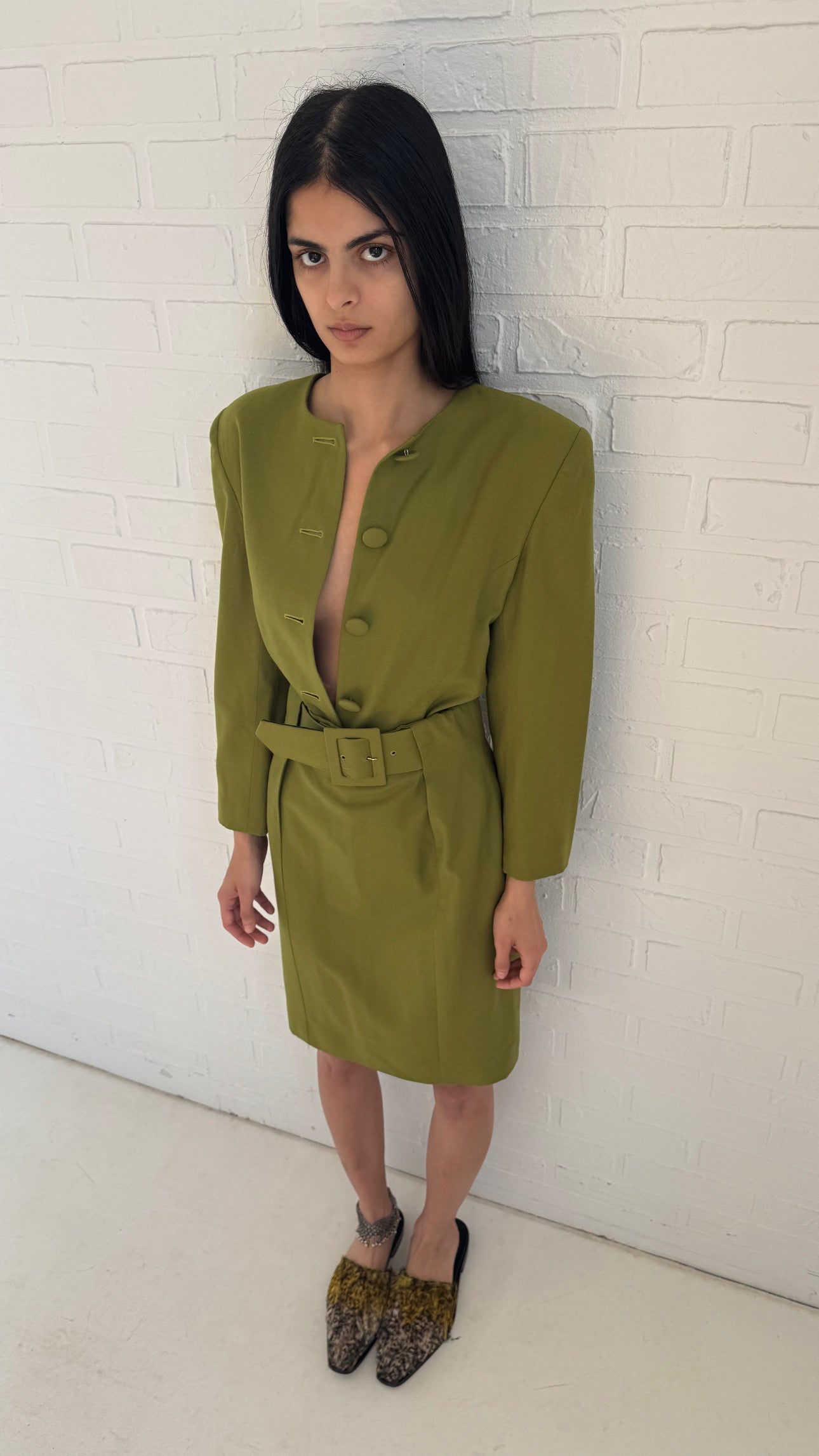 Belted Two-Piece Set