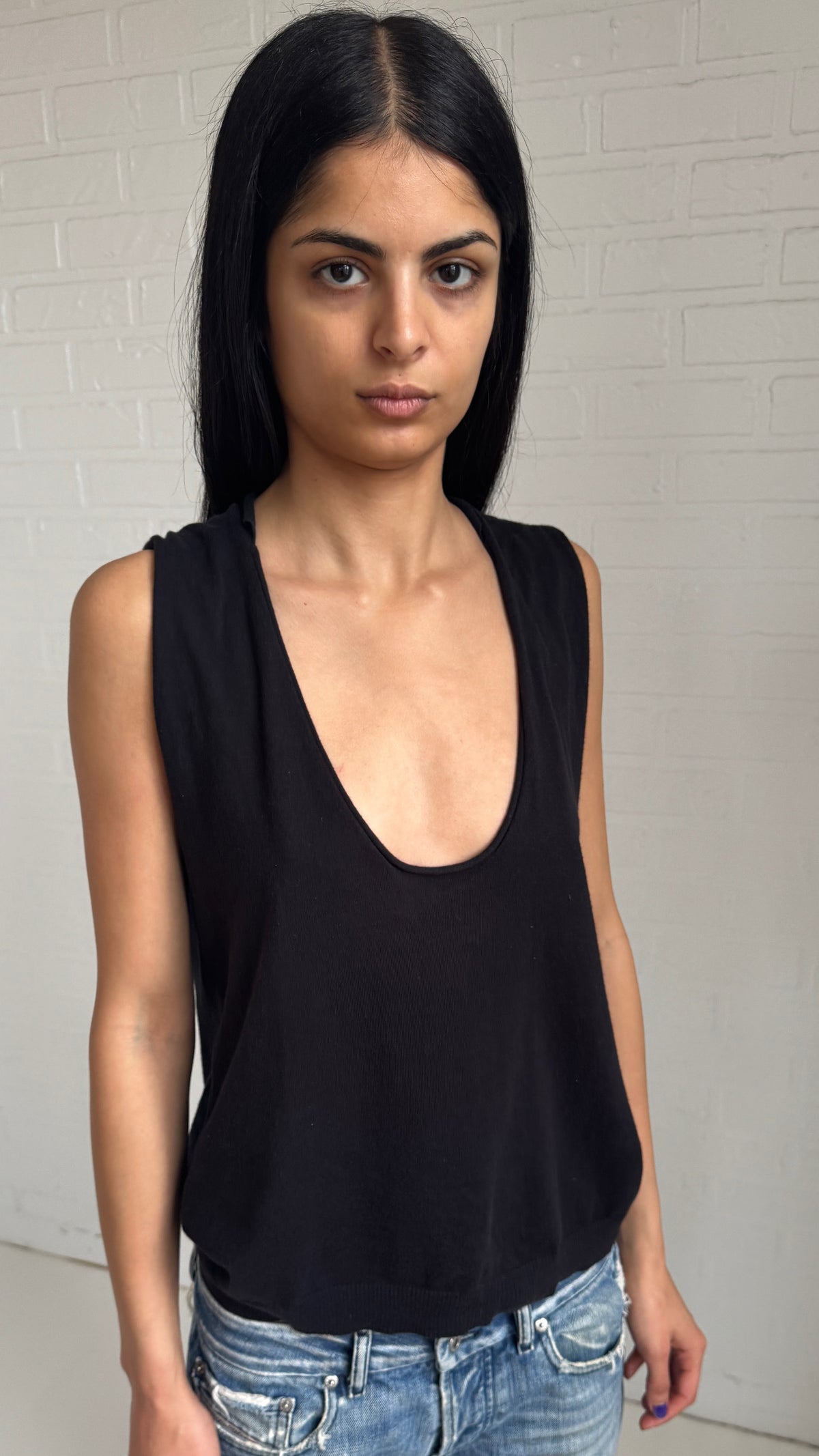 Scoop Neck Knit Top